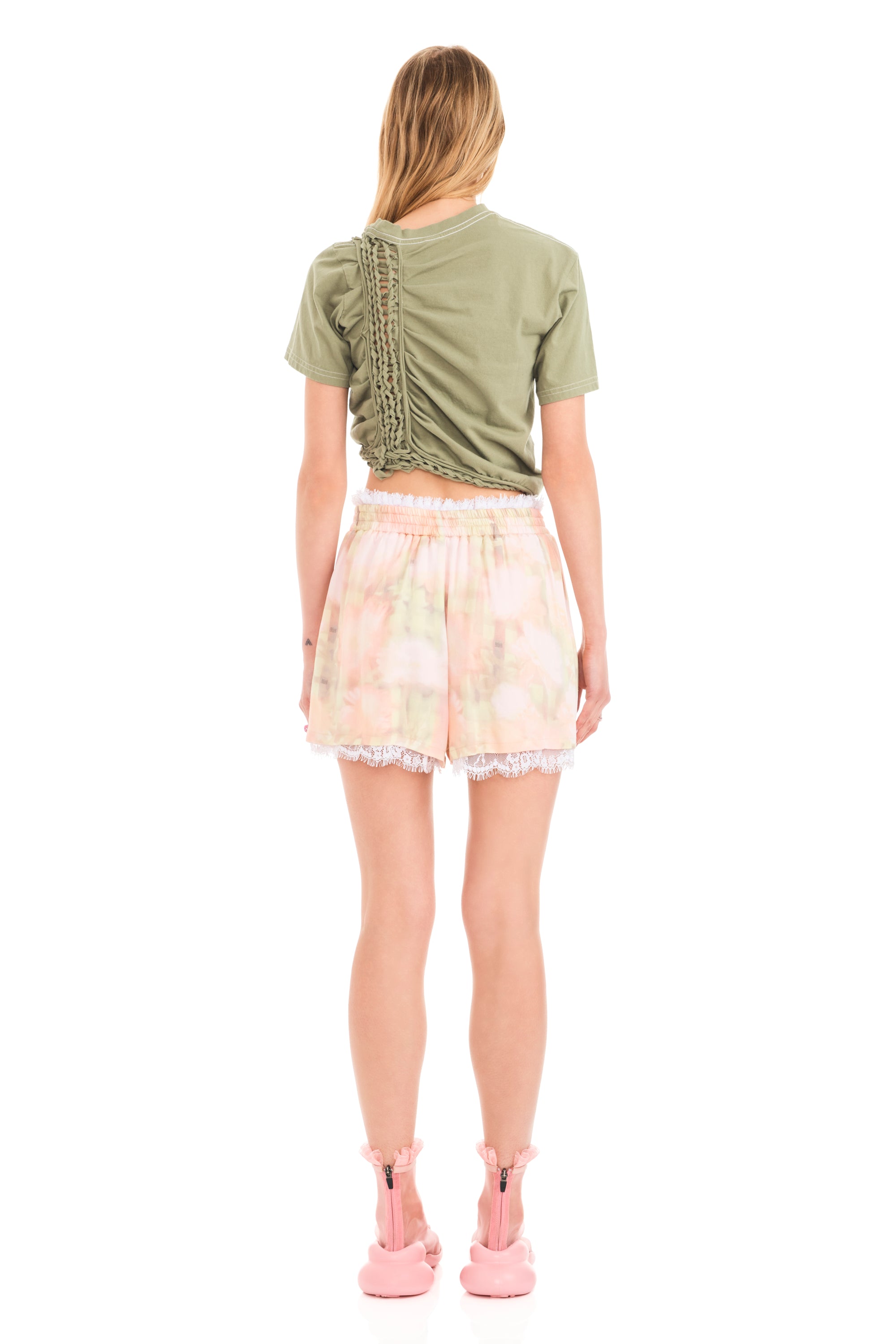 WASHED DAISY PLAID MINI BOXER