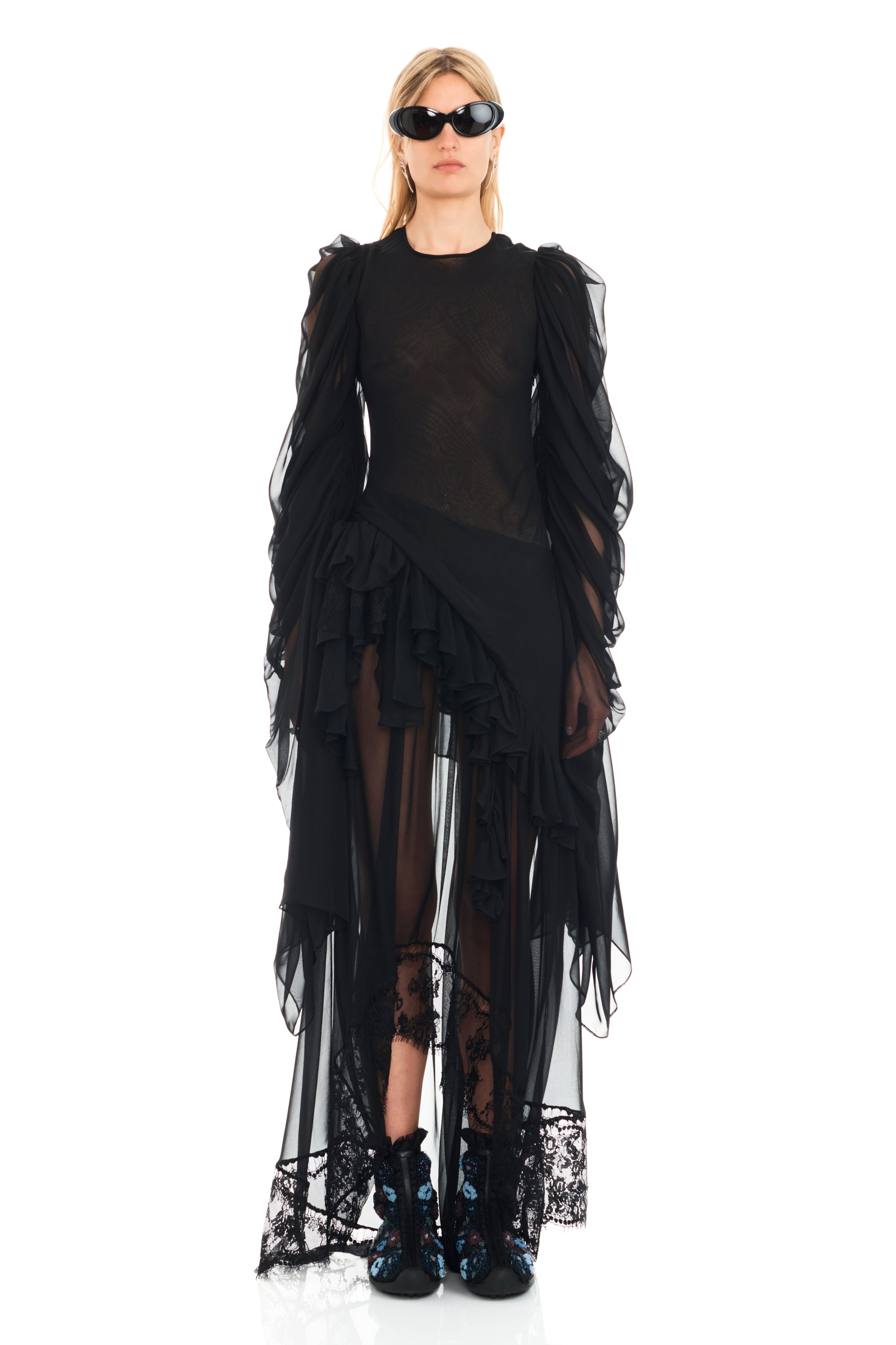 BLACK SIMONE ANGELICA DRESS
