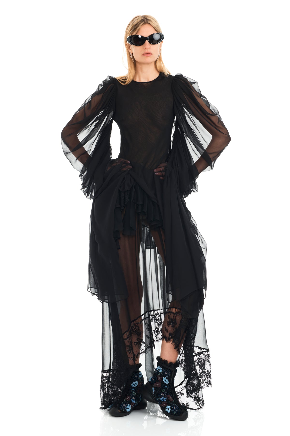 BLACK SIMONE ANGELICA DRESS