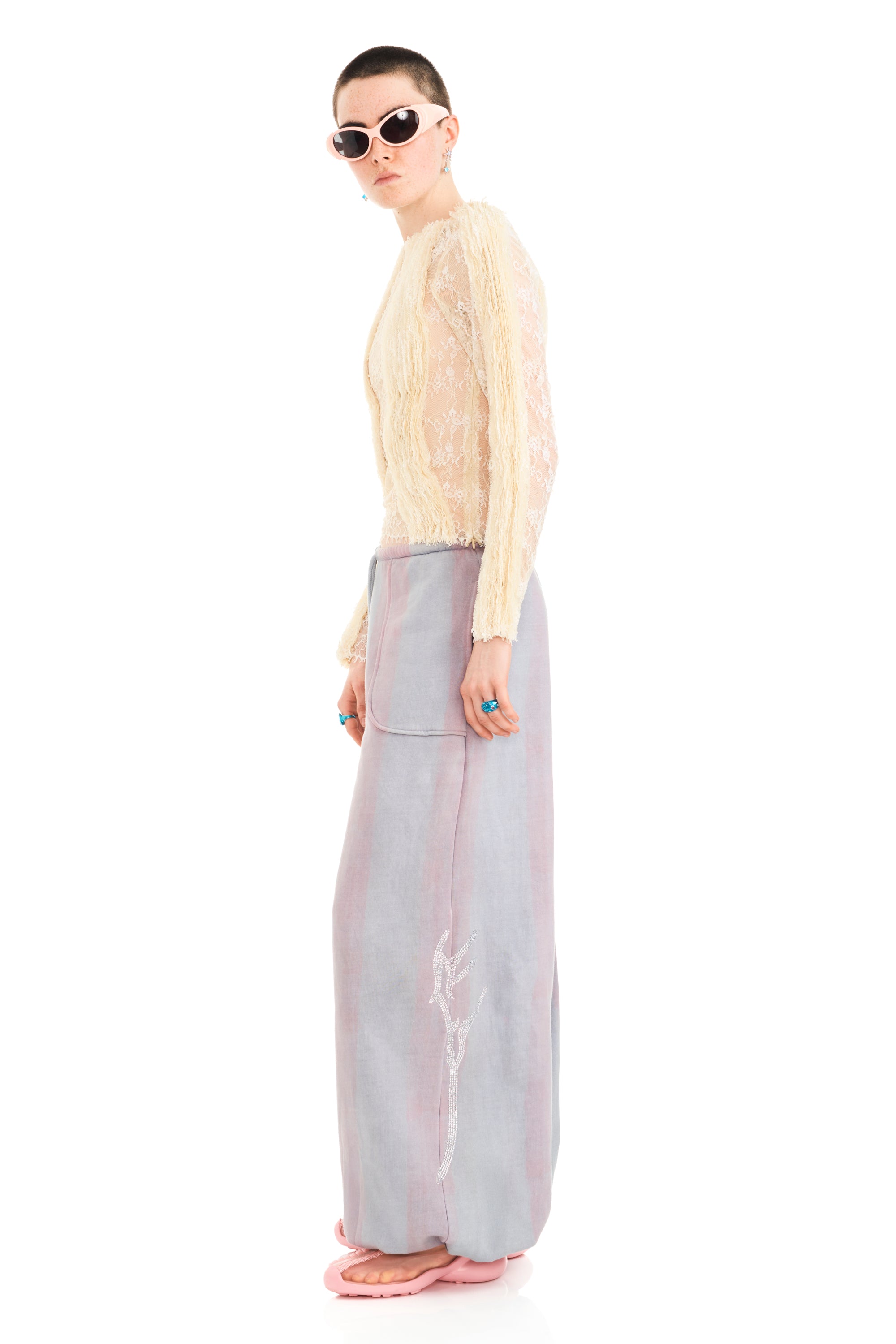 FOG STRIPE BALLOON SWEATPANT