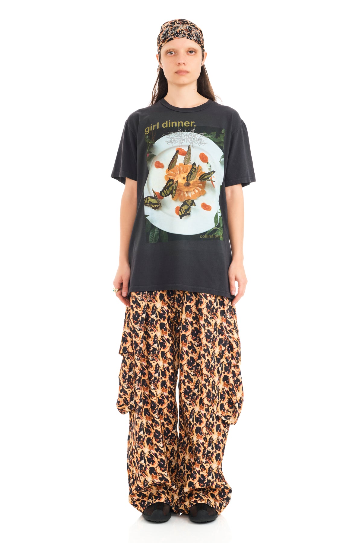 【関税込み】Collina Strada ブラック Geranium トラウザーズ Desigual x Collina Strada | Desigual
