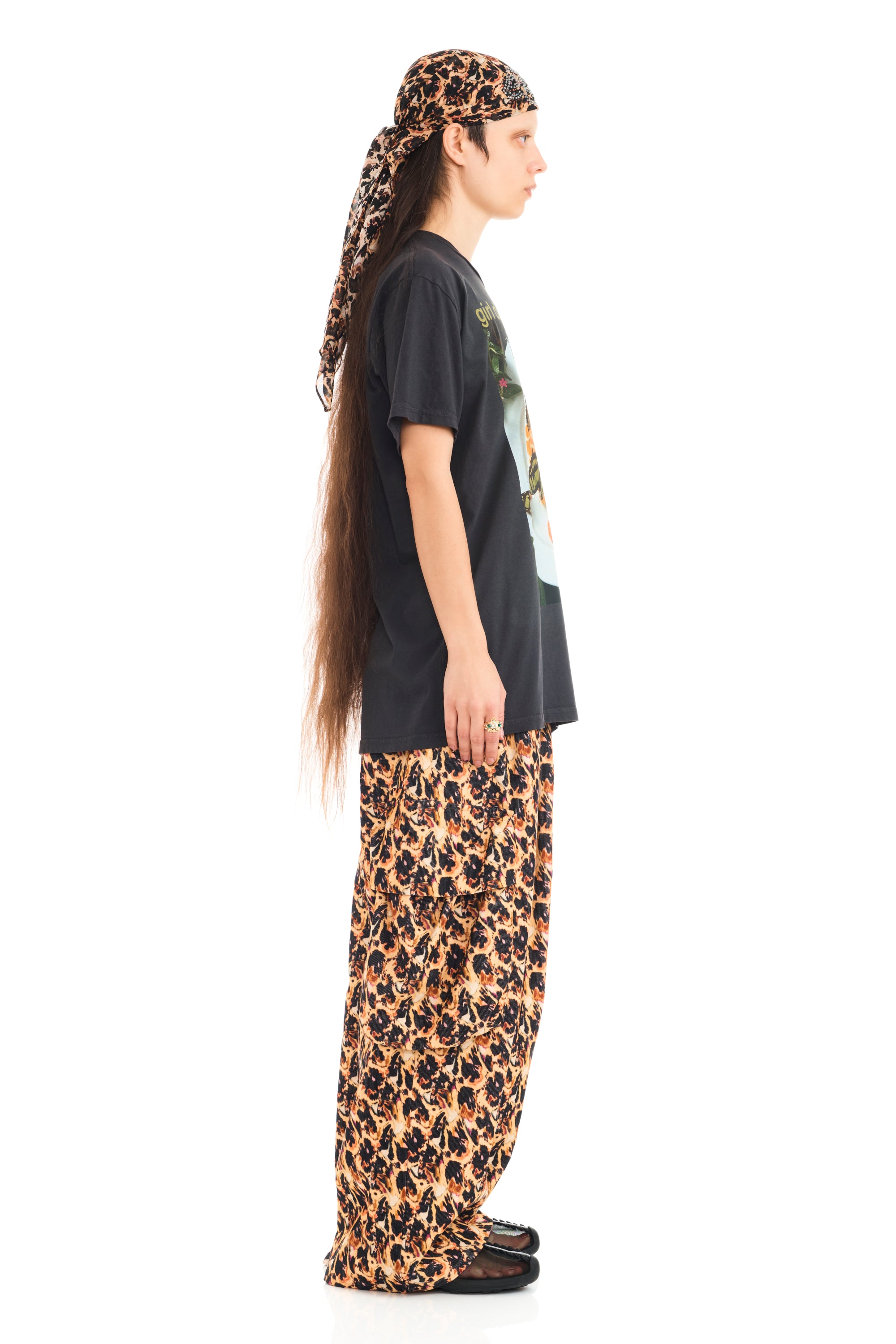 GIRL DINNER RHINESTONE GRAPHIC TEE