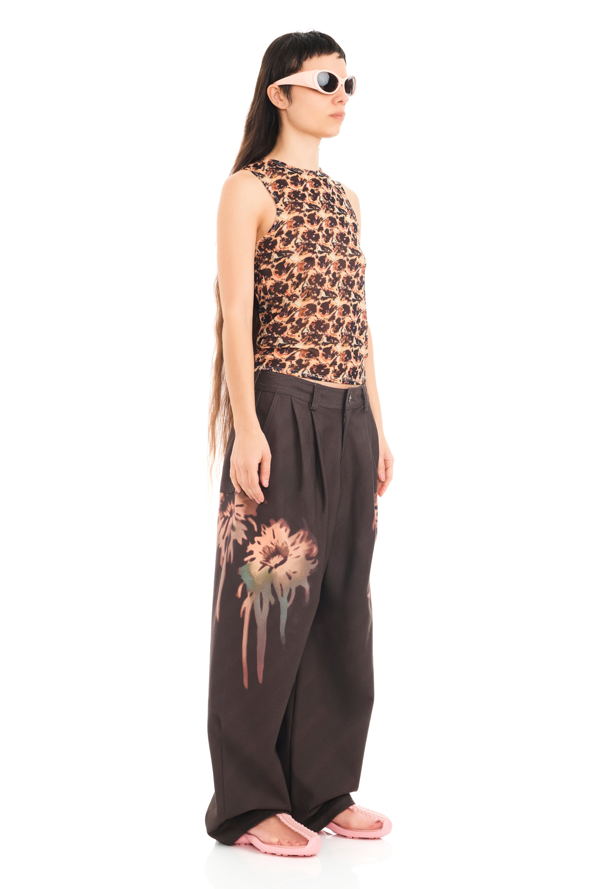 LEOPARD PEONY DACHI CARDIO TANK