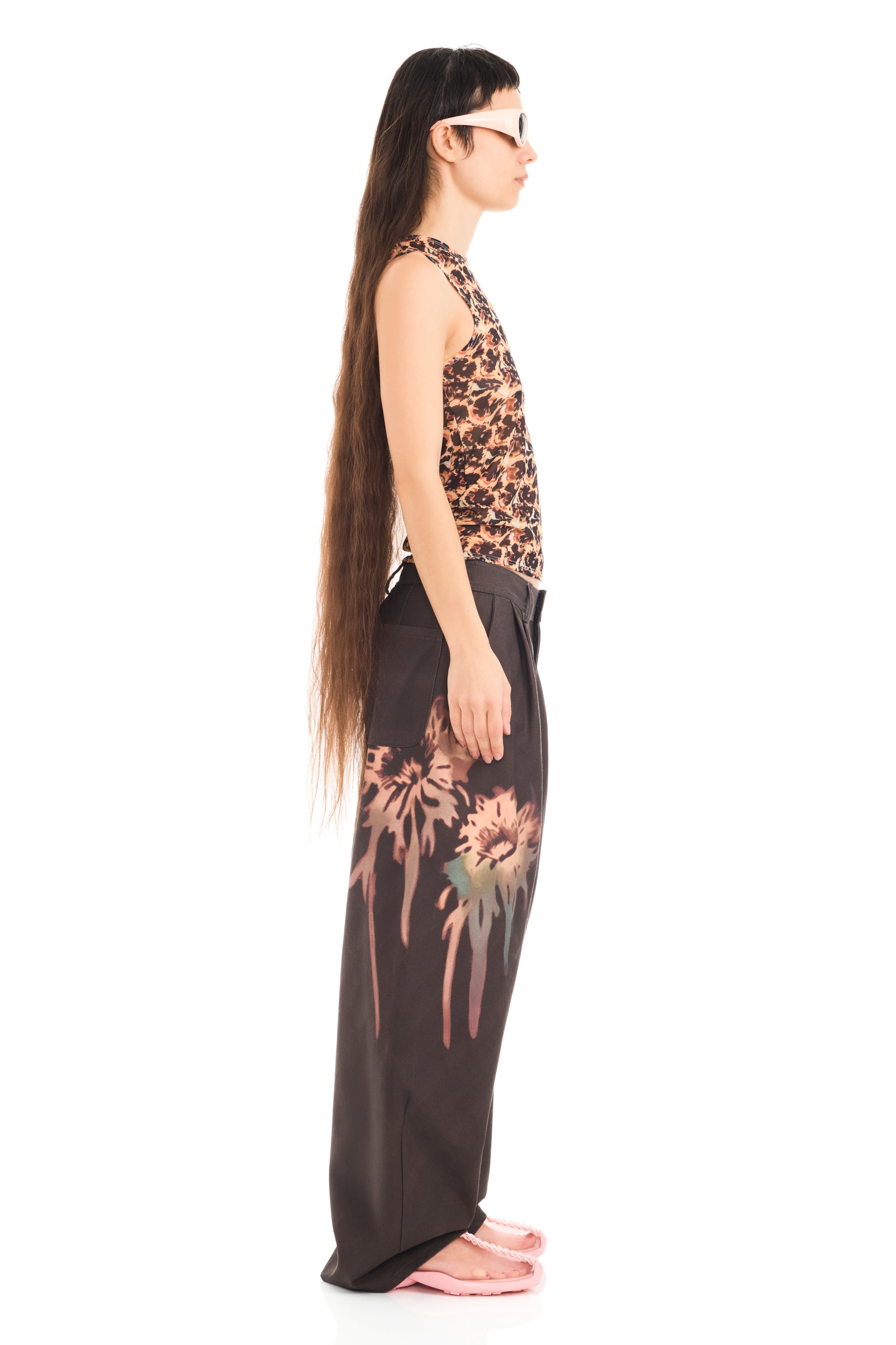 LEOPARD PEONY DACHI CARDIO TANK