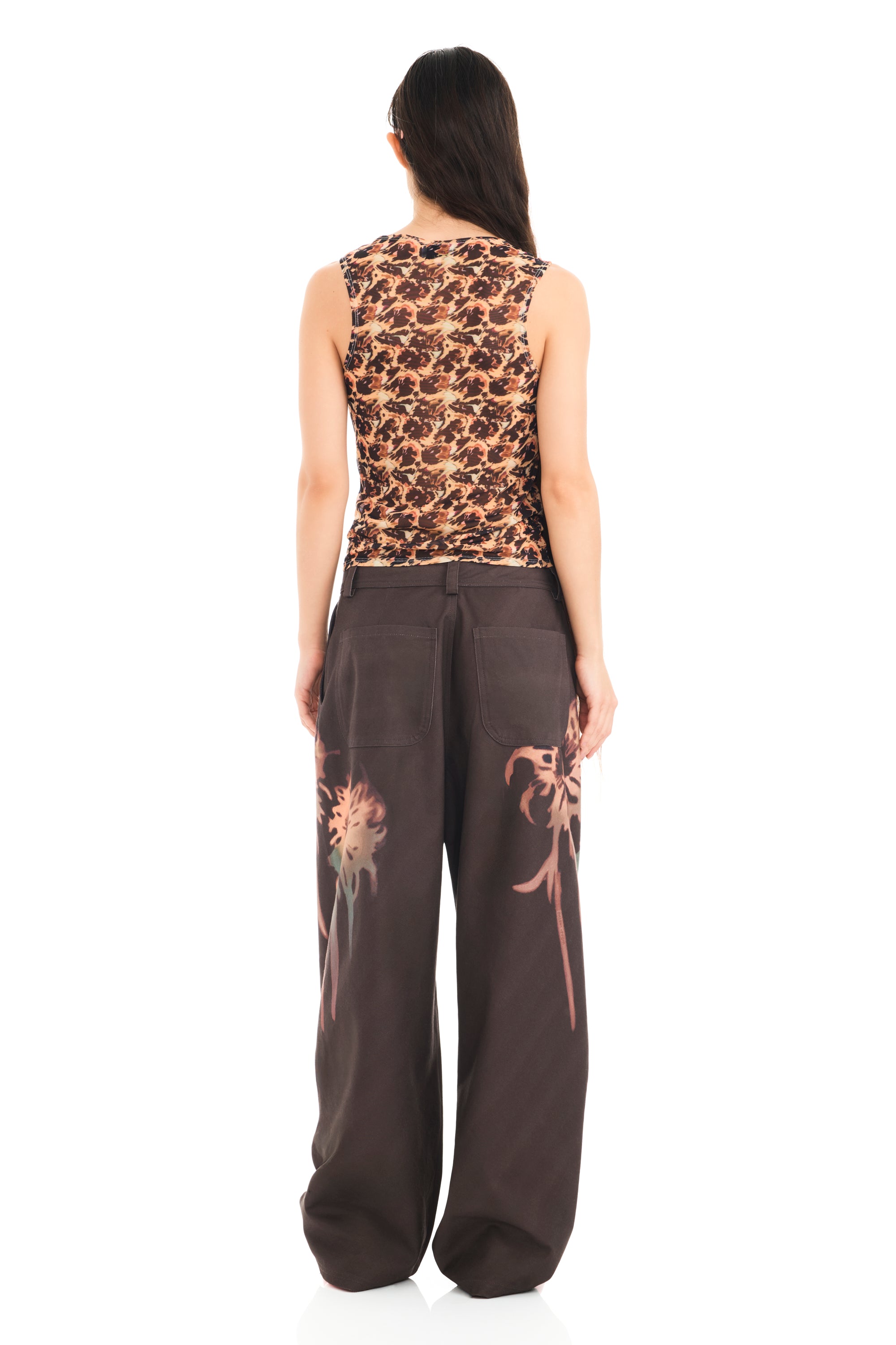 LEOPARD PEONY DACHI CARDIO TANK