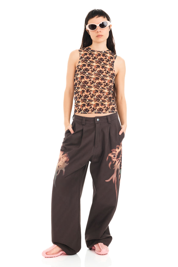 LEOPARD PEONY DACHI CARDIO TANK