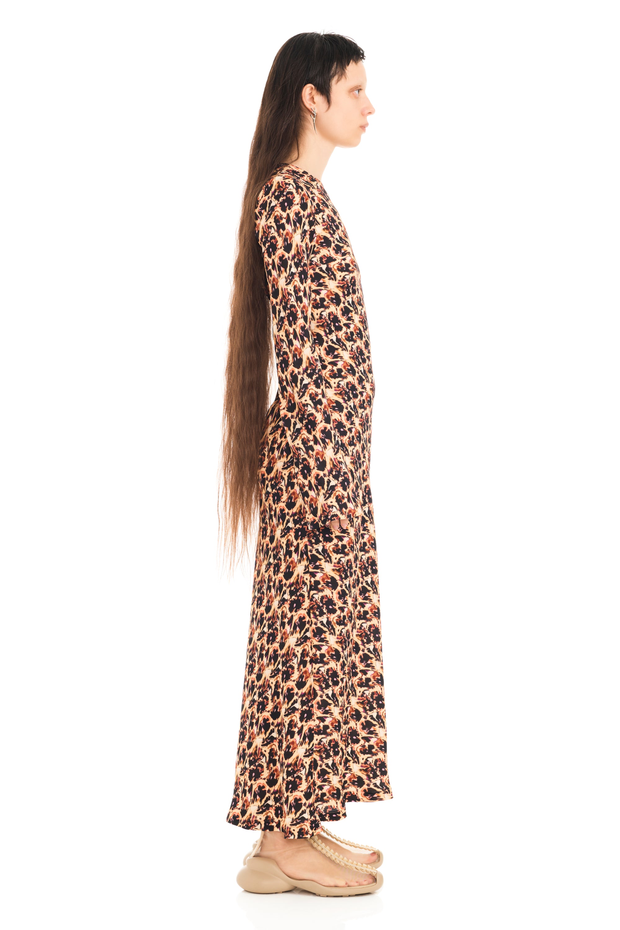 LEOPARD PEONY YURI DRESS