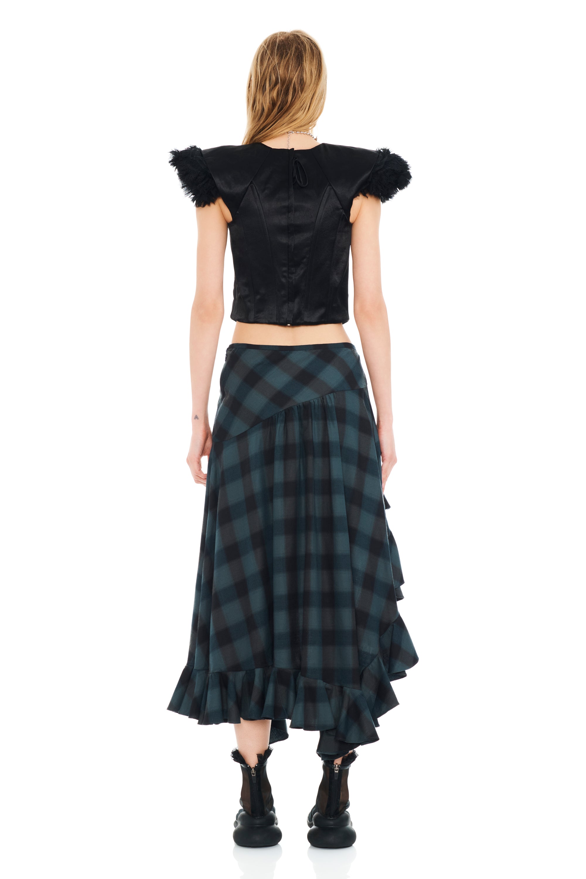 SEA PINE PLAID FLORIST SKIRT