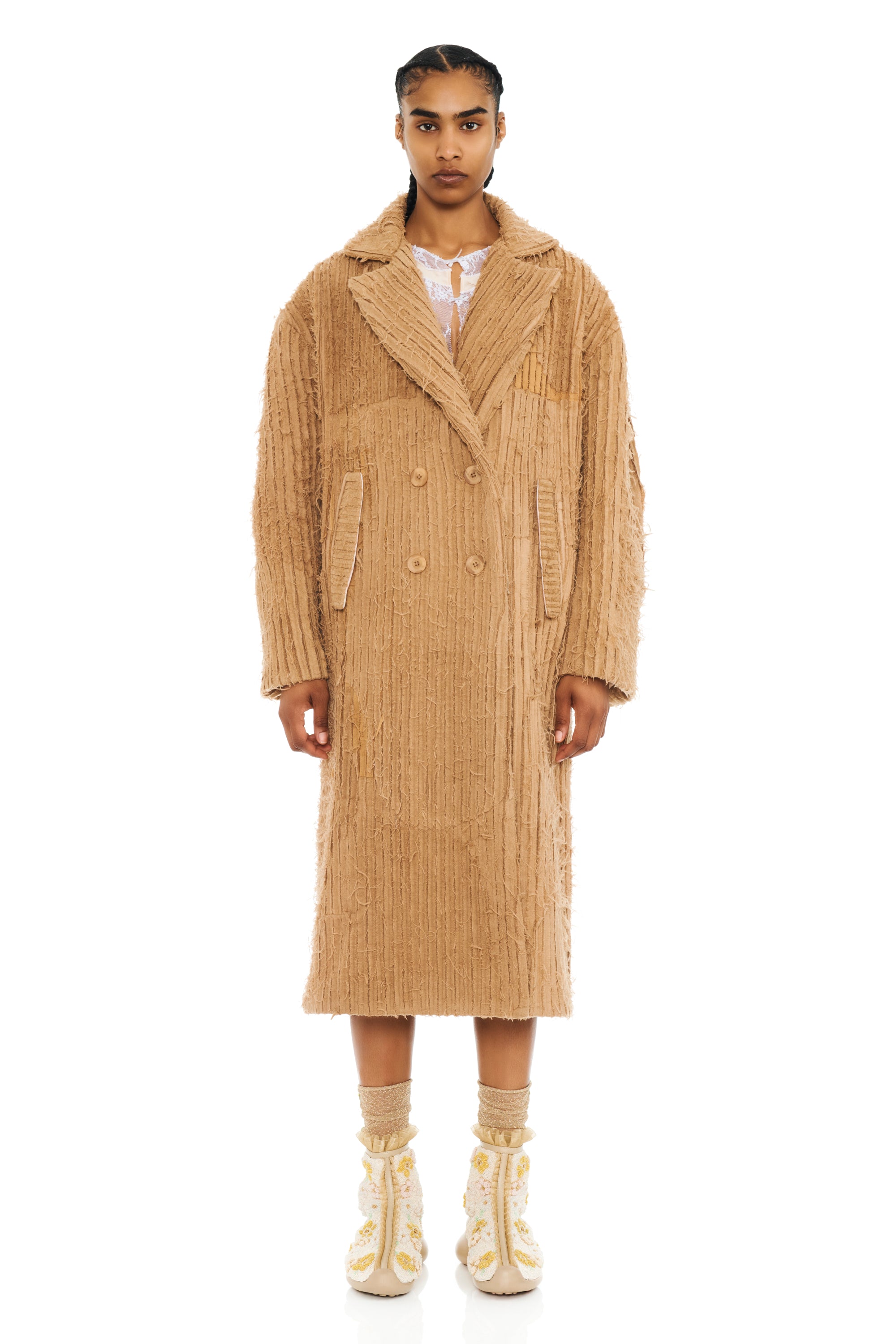 CAMEL PAW PAW COAT| COLLINA STRADA
