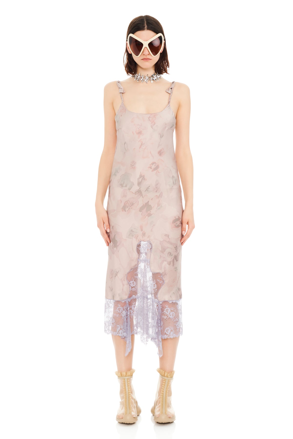 WATERCOLOR ROSES CYPRESS DRESS