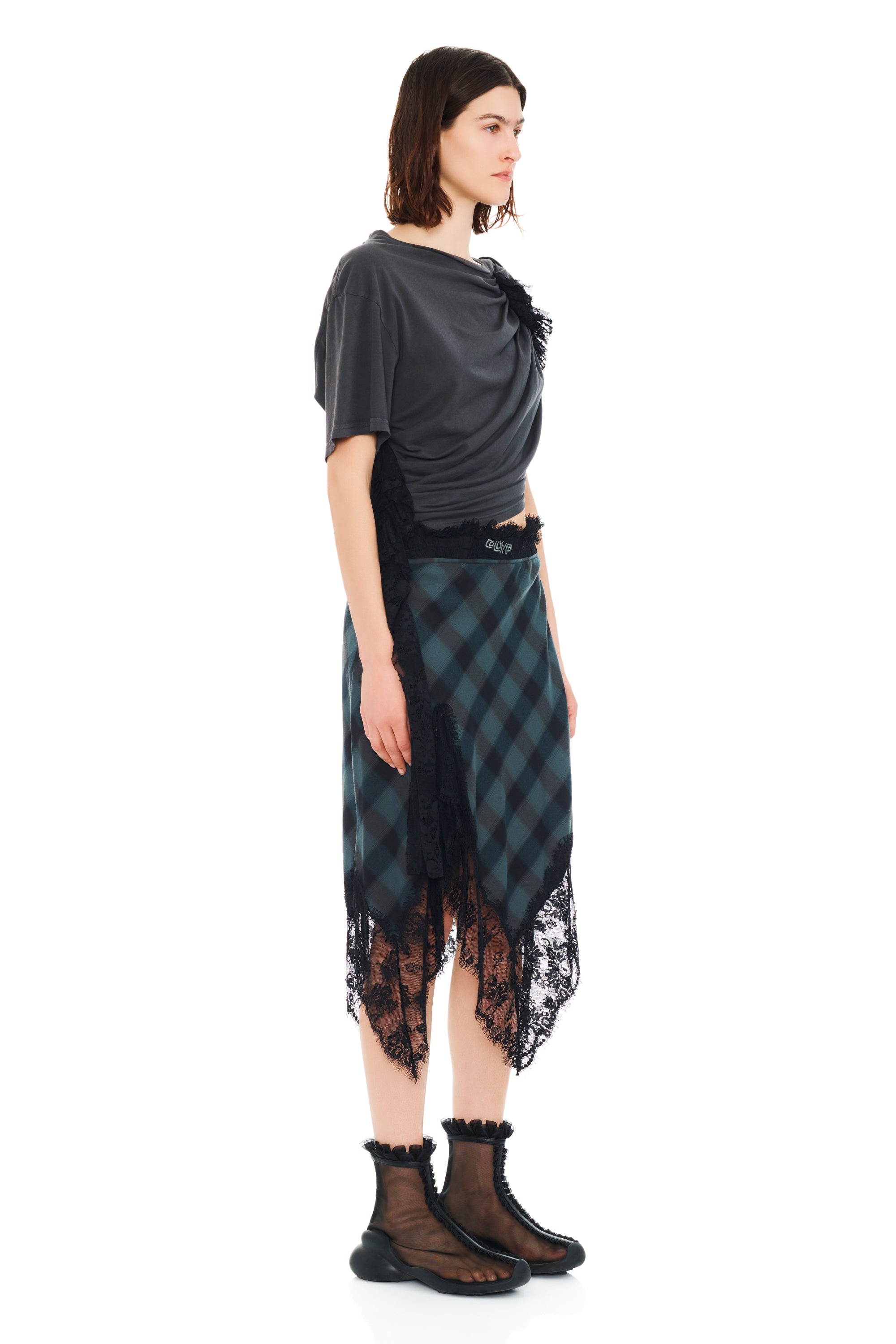 SEA PINE PLAID WATERLILY SKIRT