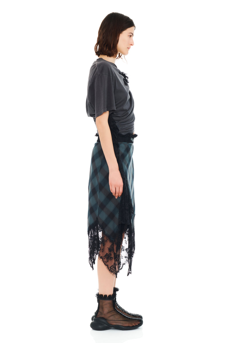SEA PINE PLAID WATERLILY SKIRT