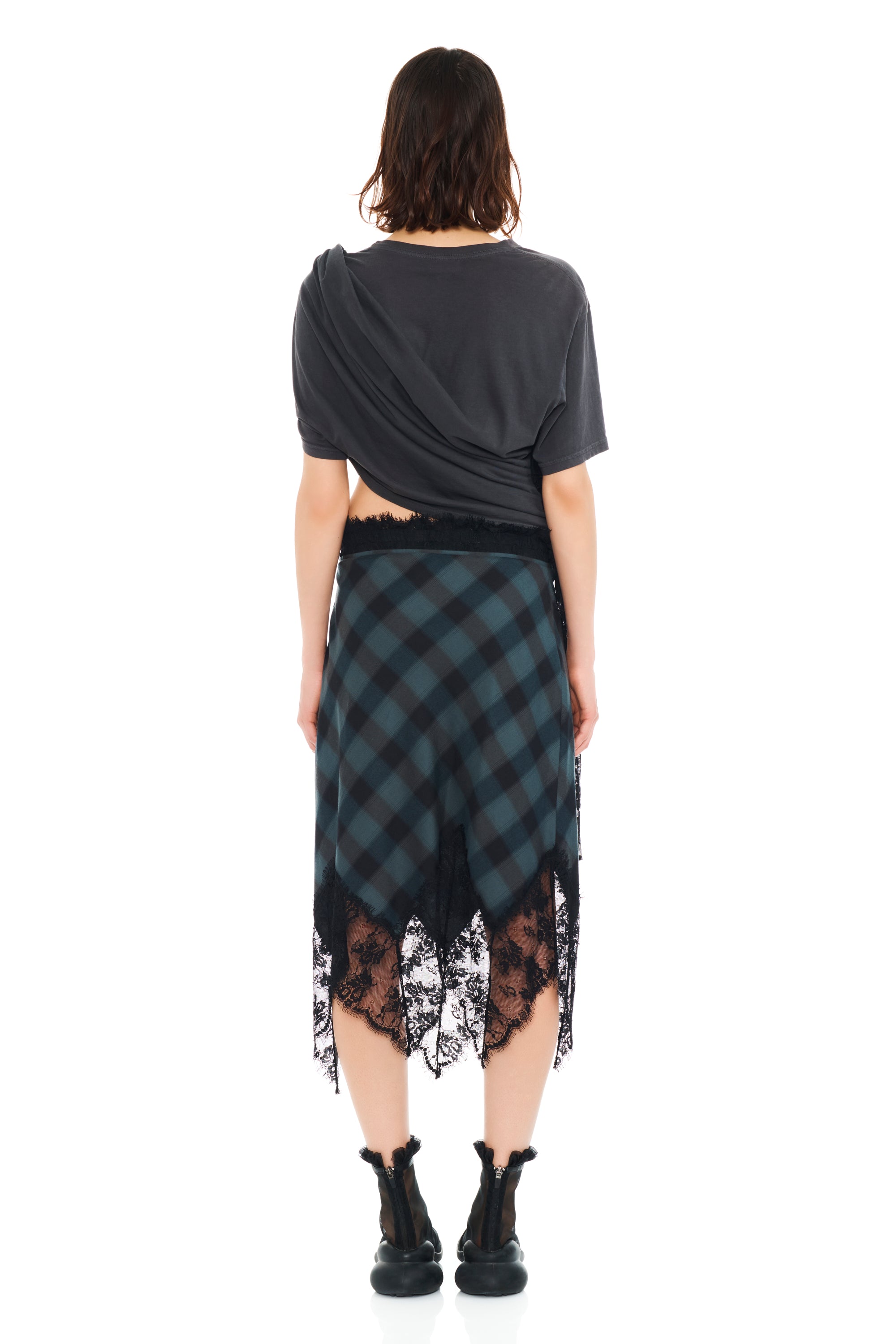 SEA PINE PLAID WATERLILY SKIRT