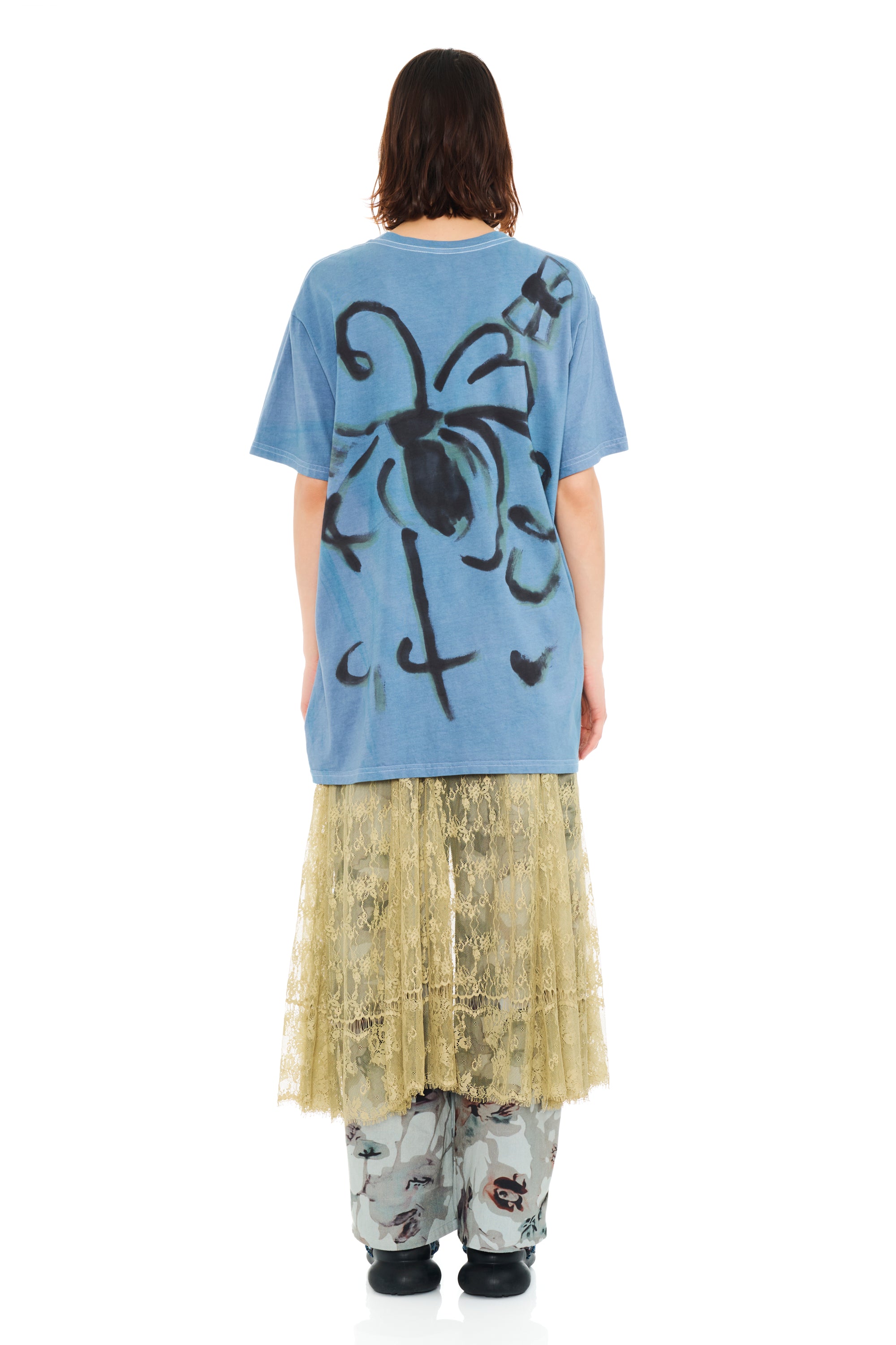 NAVY BUG PAINTED TEE