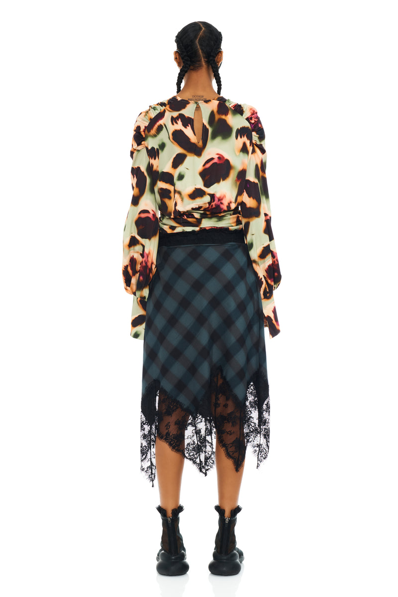 SEA PINE PLAID WATERLILY SKIRT