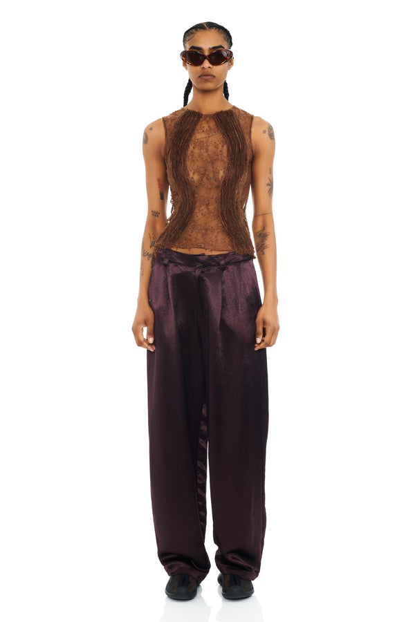 CHOCOLATE CATCHFLY TROUSER
