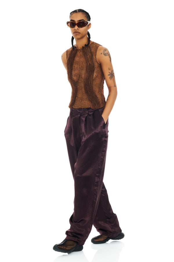 CHOCOLATE CATCHFLY TROUSER