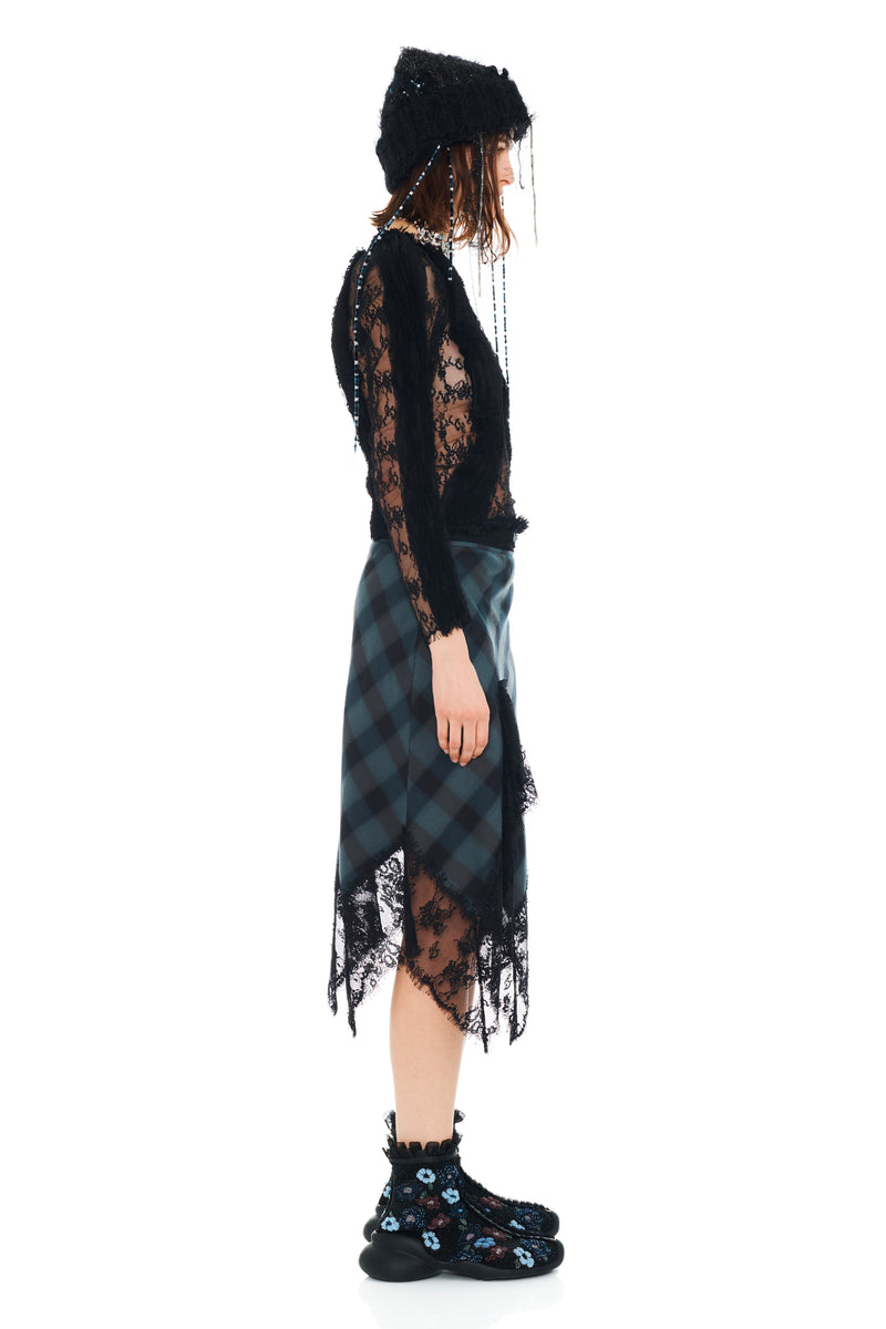 DISCO PLAID WINTER HAT