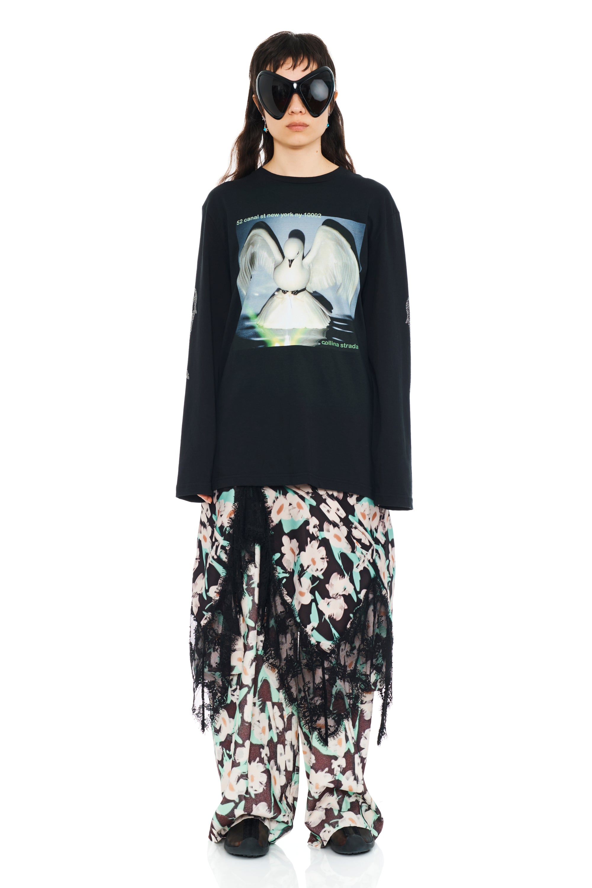 52 CANAL L/S RHINESTONE GRAPHIC TEE