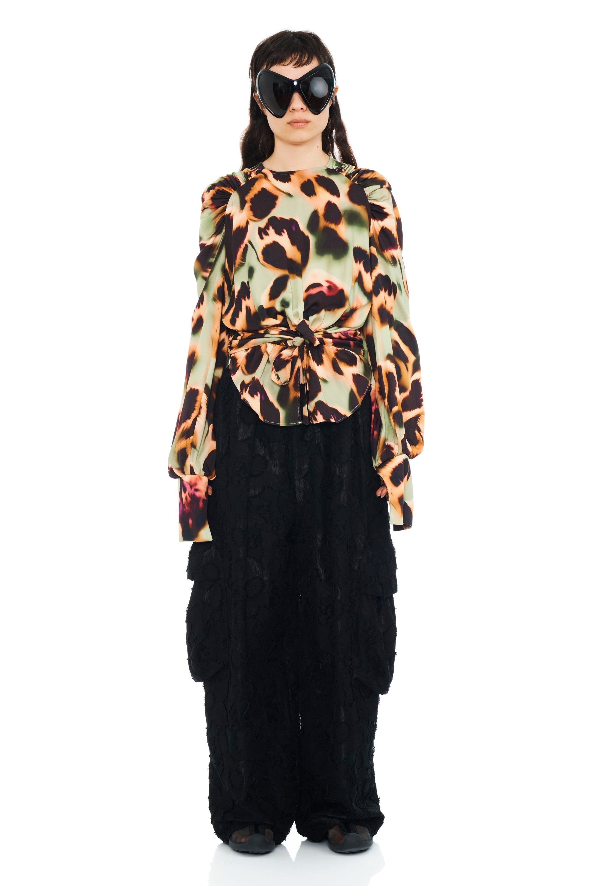 DRIPPY LEOPARD IRIS TOP