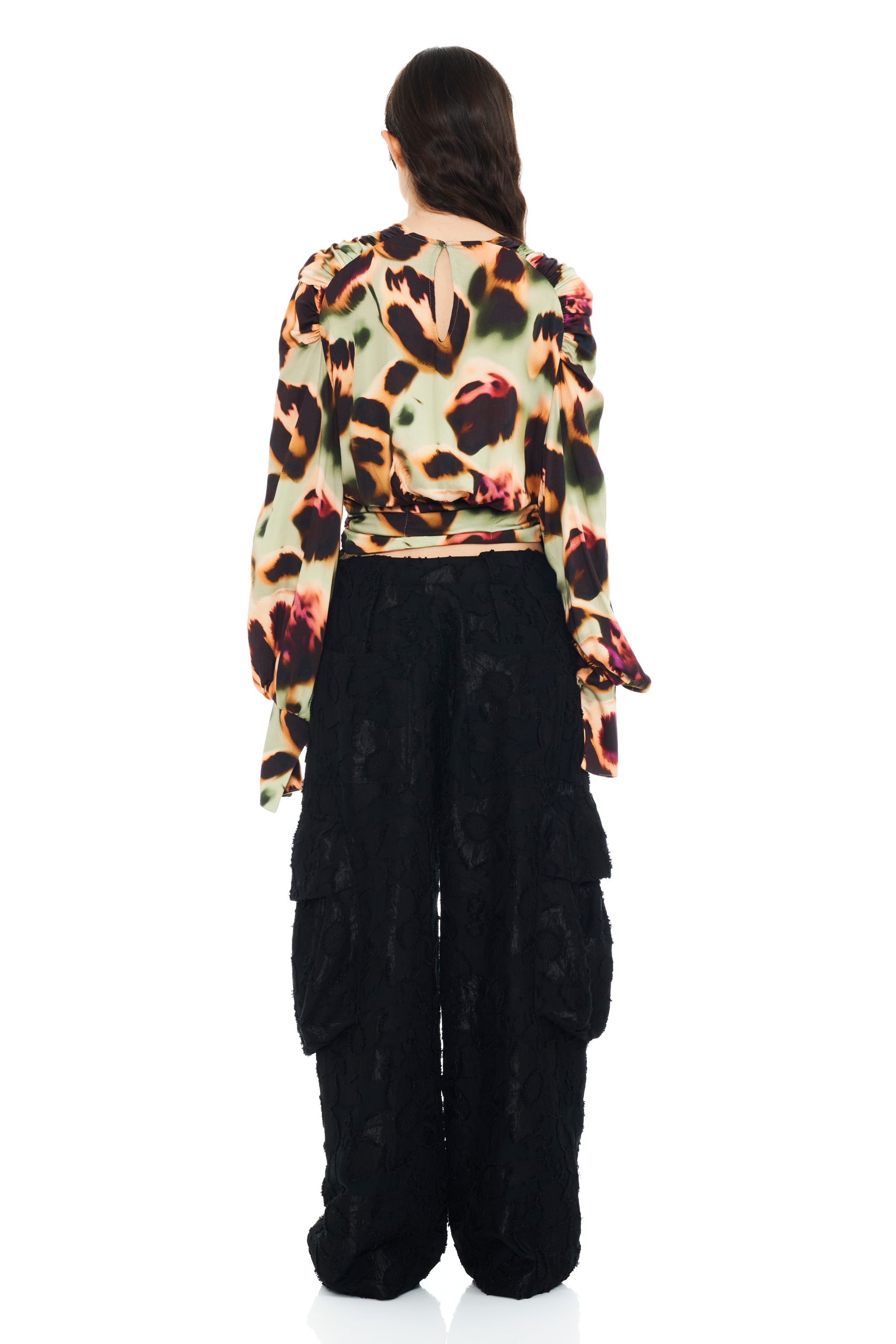 DRIPPY LEOPARD IRIS TOP
