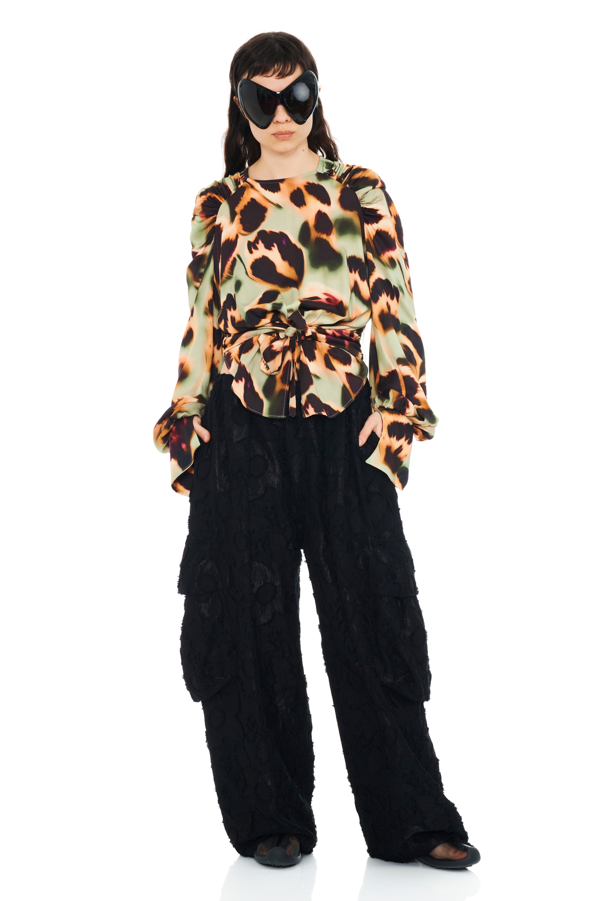 DRIPPY LEOPARD IRIS TOP