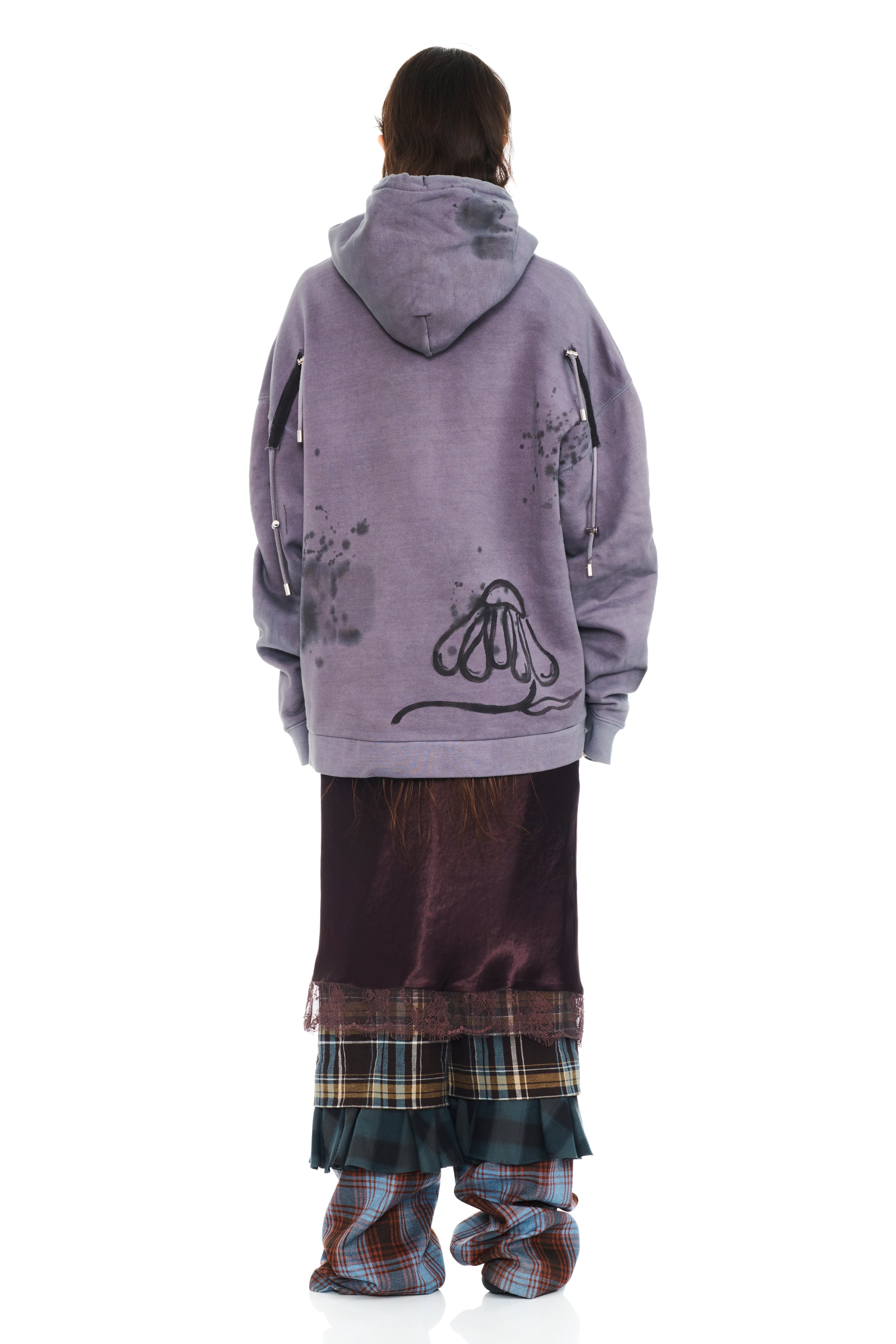 CHARCOAL DAISY ARC HOODIE