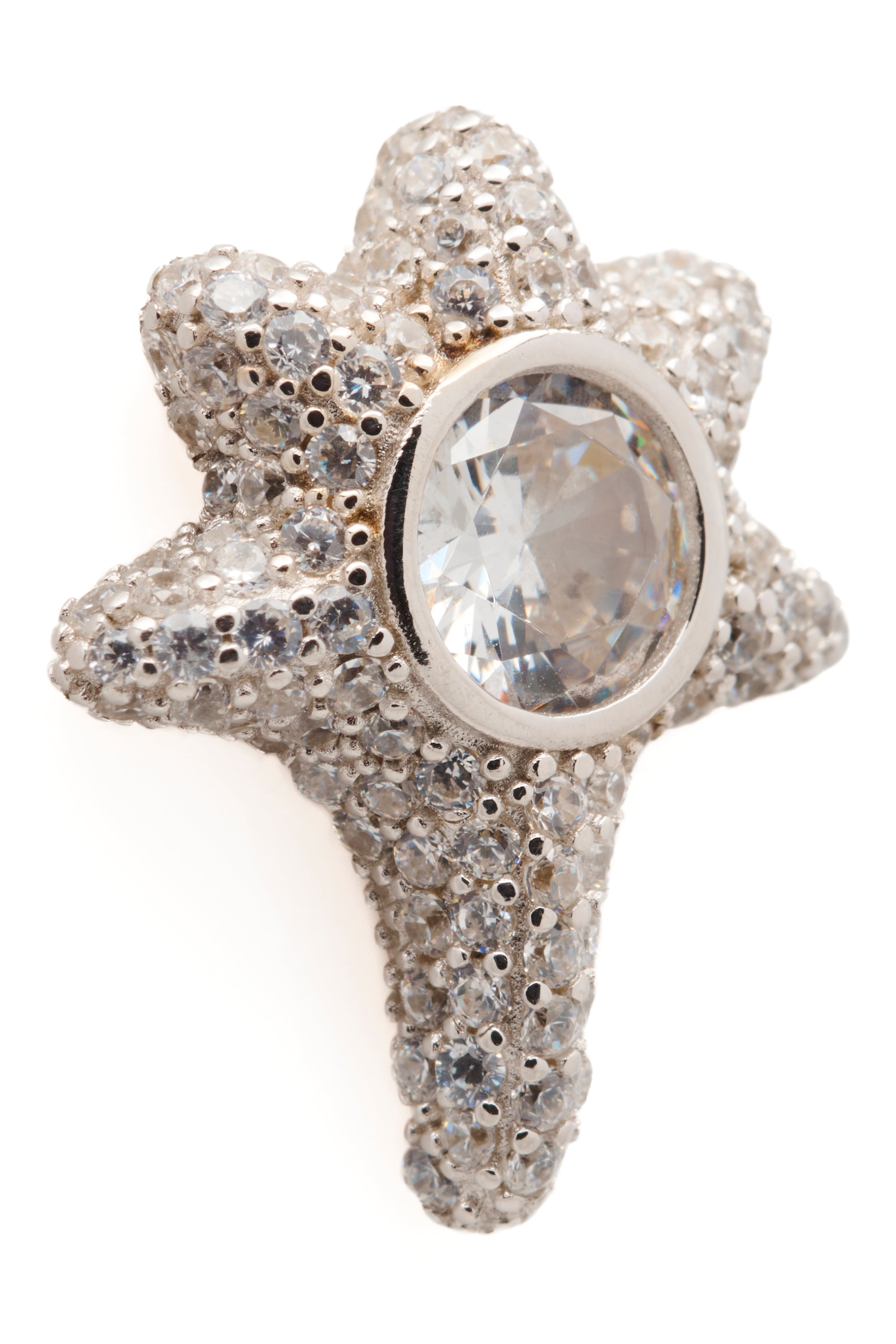 CRYSTAL CLEAR CORAL STUDS