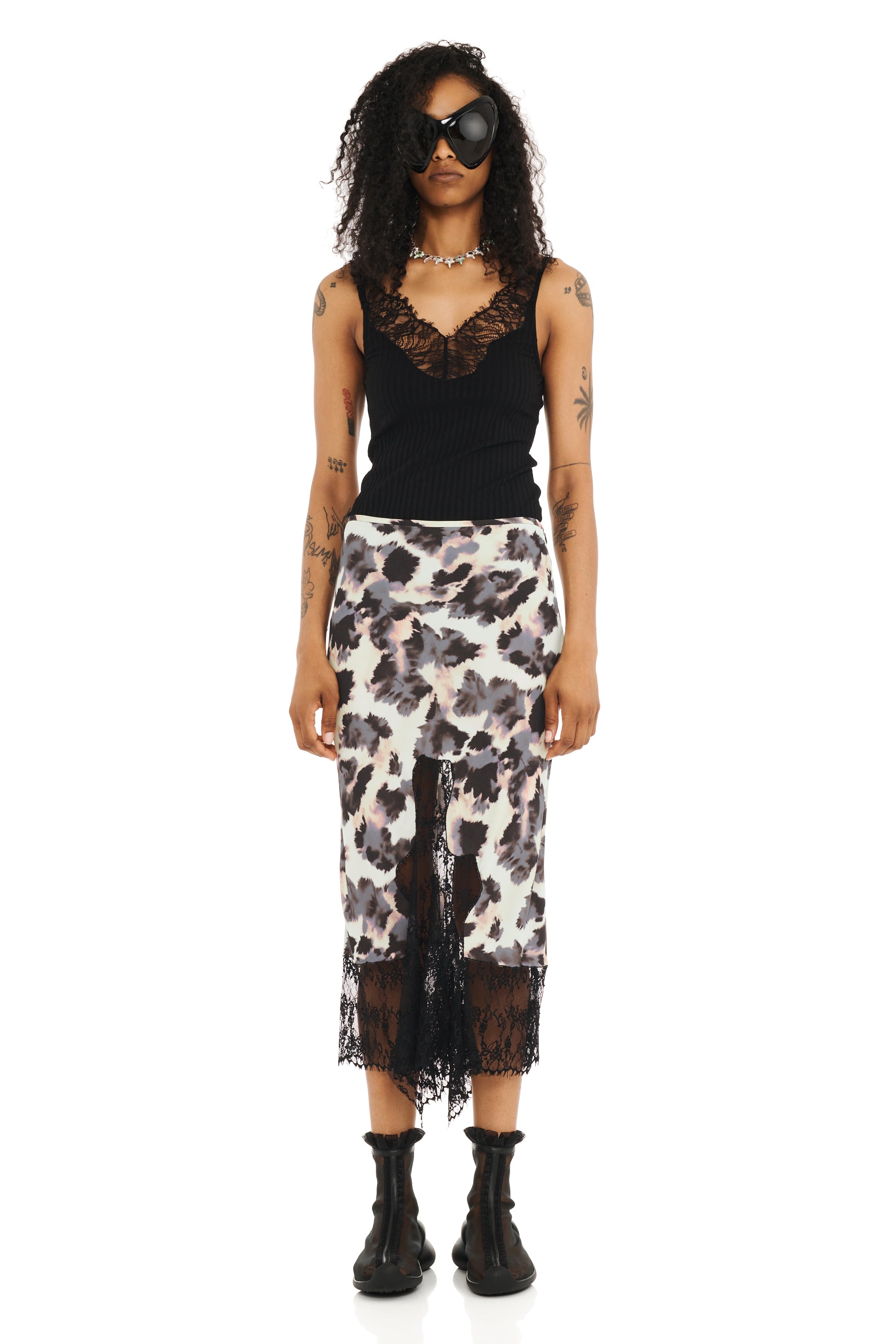 SNOW LEOPARD HISS SKIRT