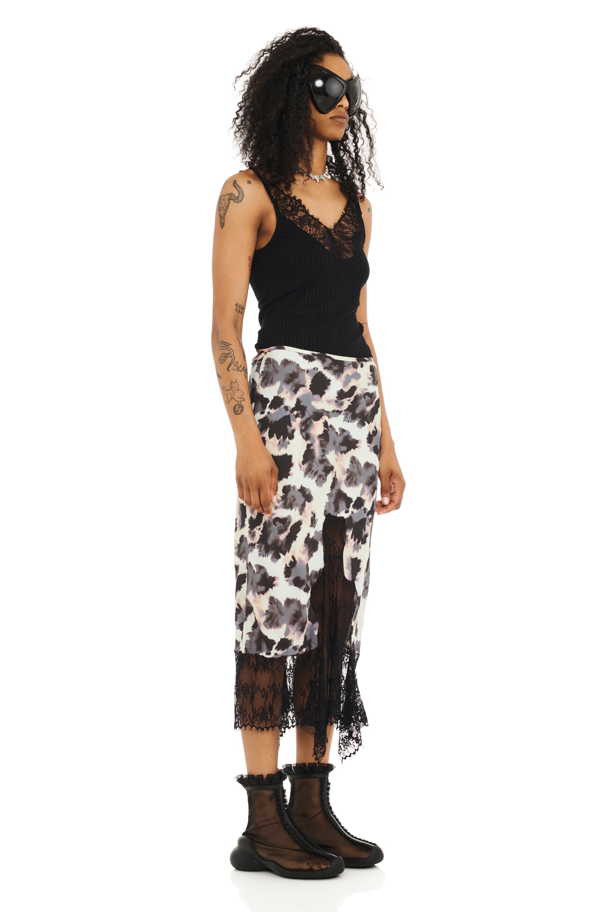 SNOW LEOPARD HISS SKIRT