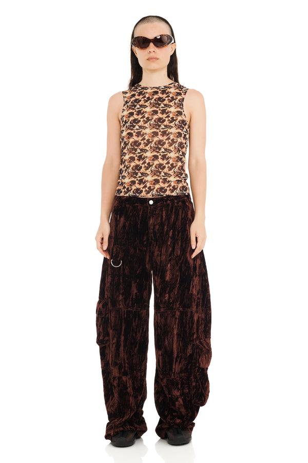 EARTH VELVET LAWN CARGO PANT