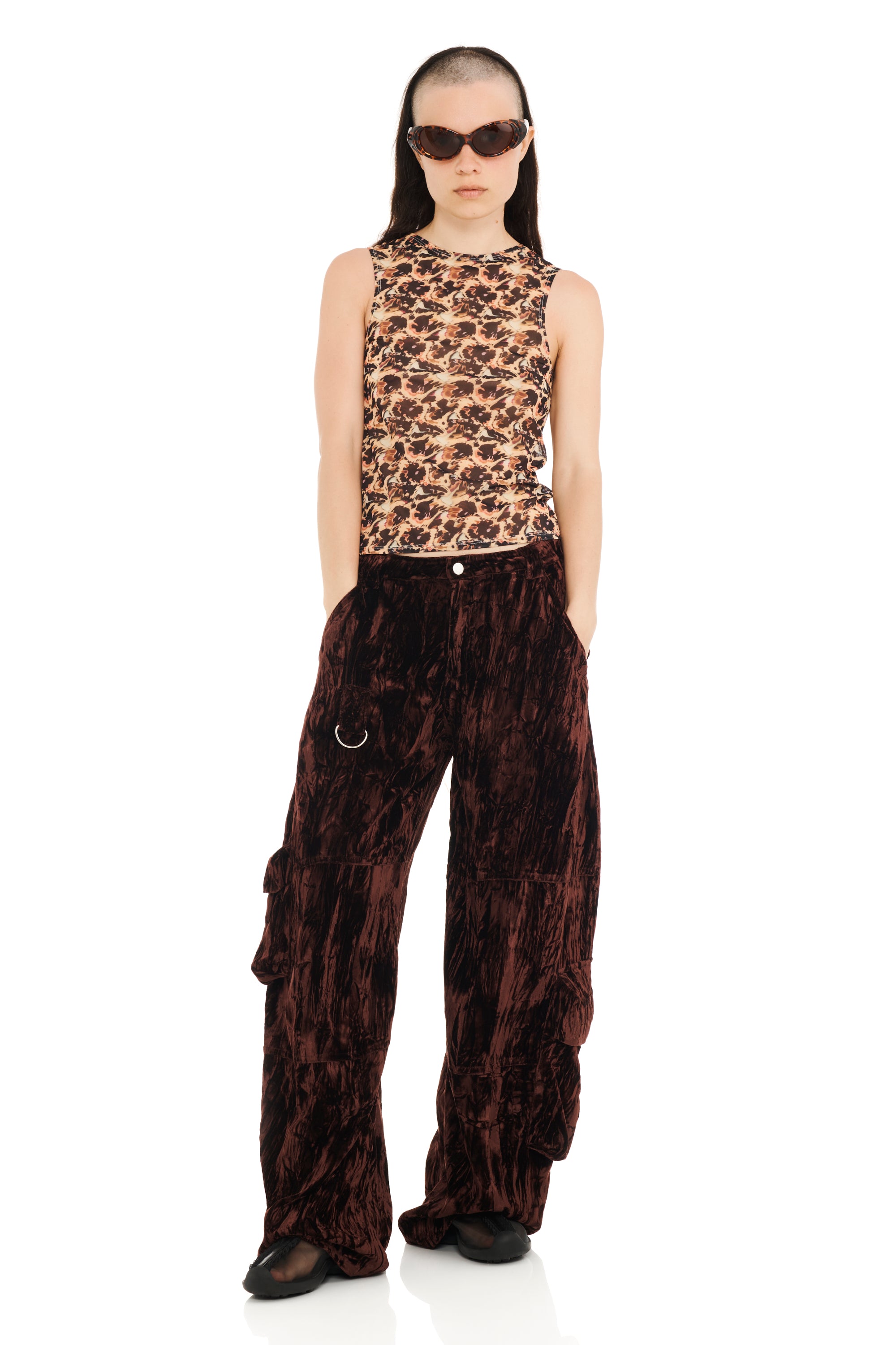 EARTH VELVET LAWN CARGO PANT