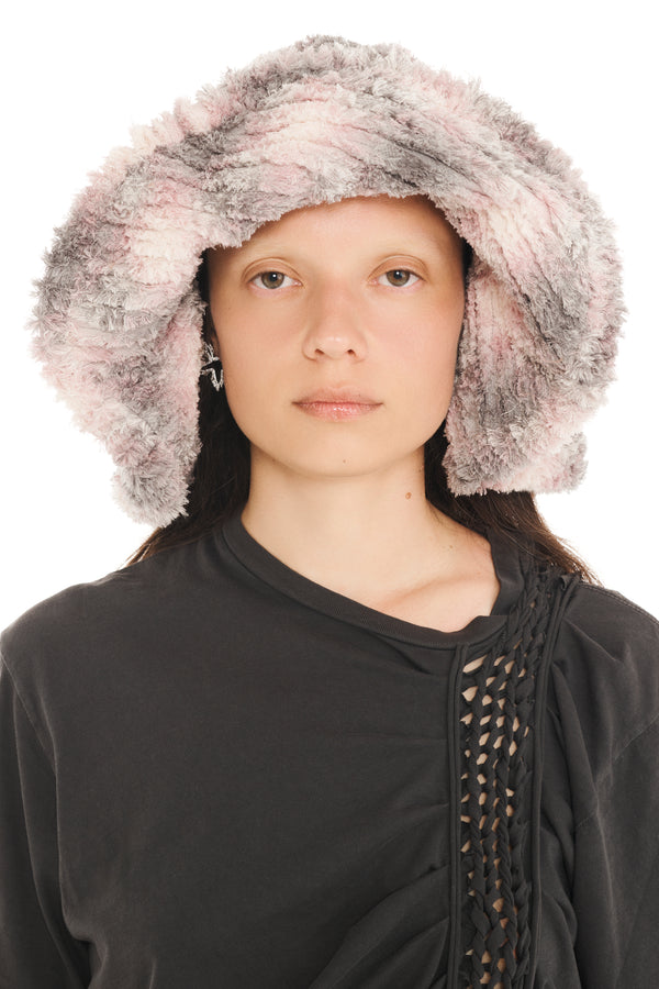 LAVENDER PLAID CLYDE X COLLINA STRADA MALA HAT