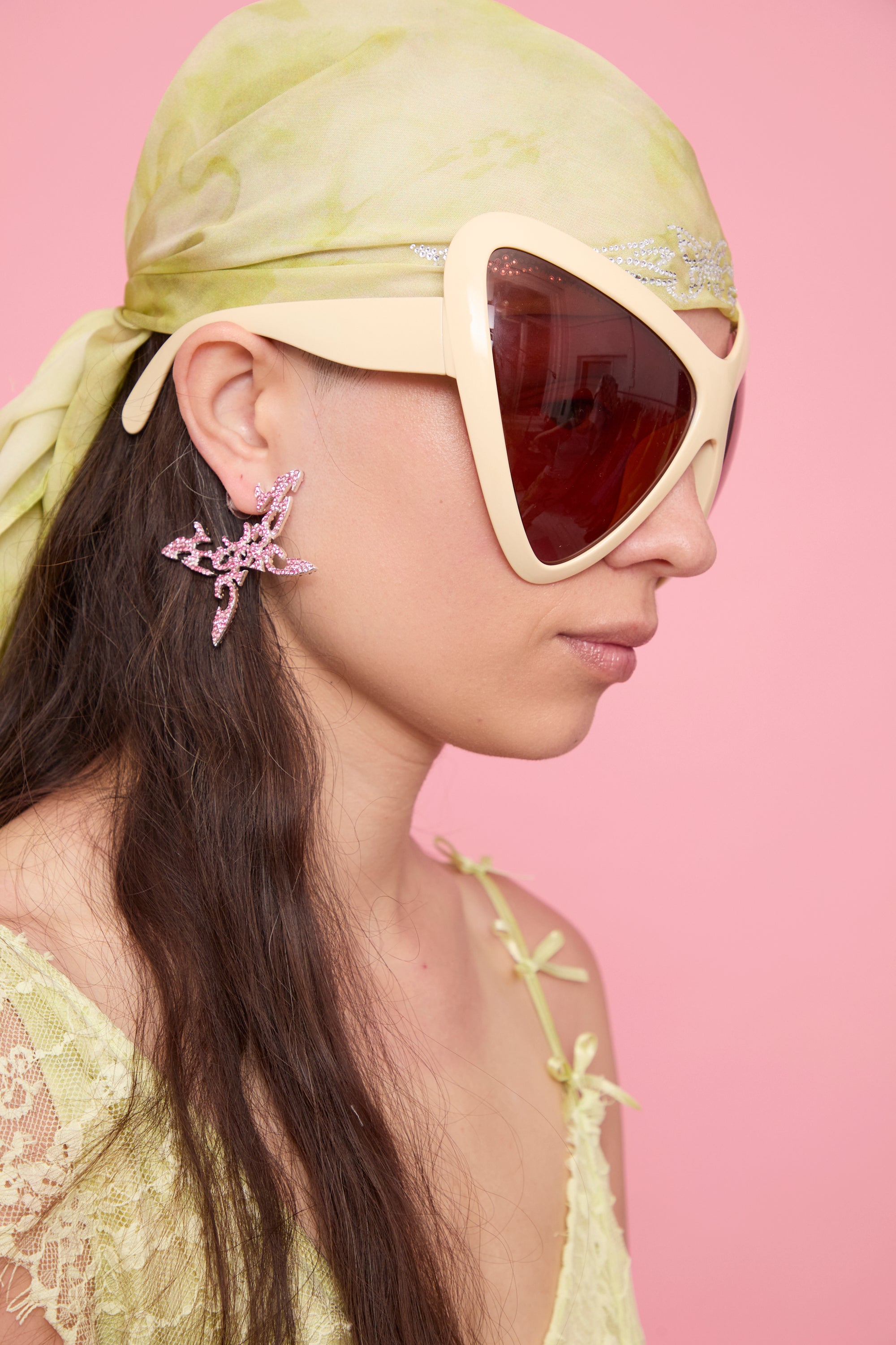 SOFT PINK BUTTERFLY TATTOO EARRINGS