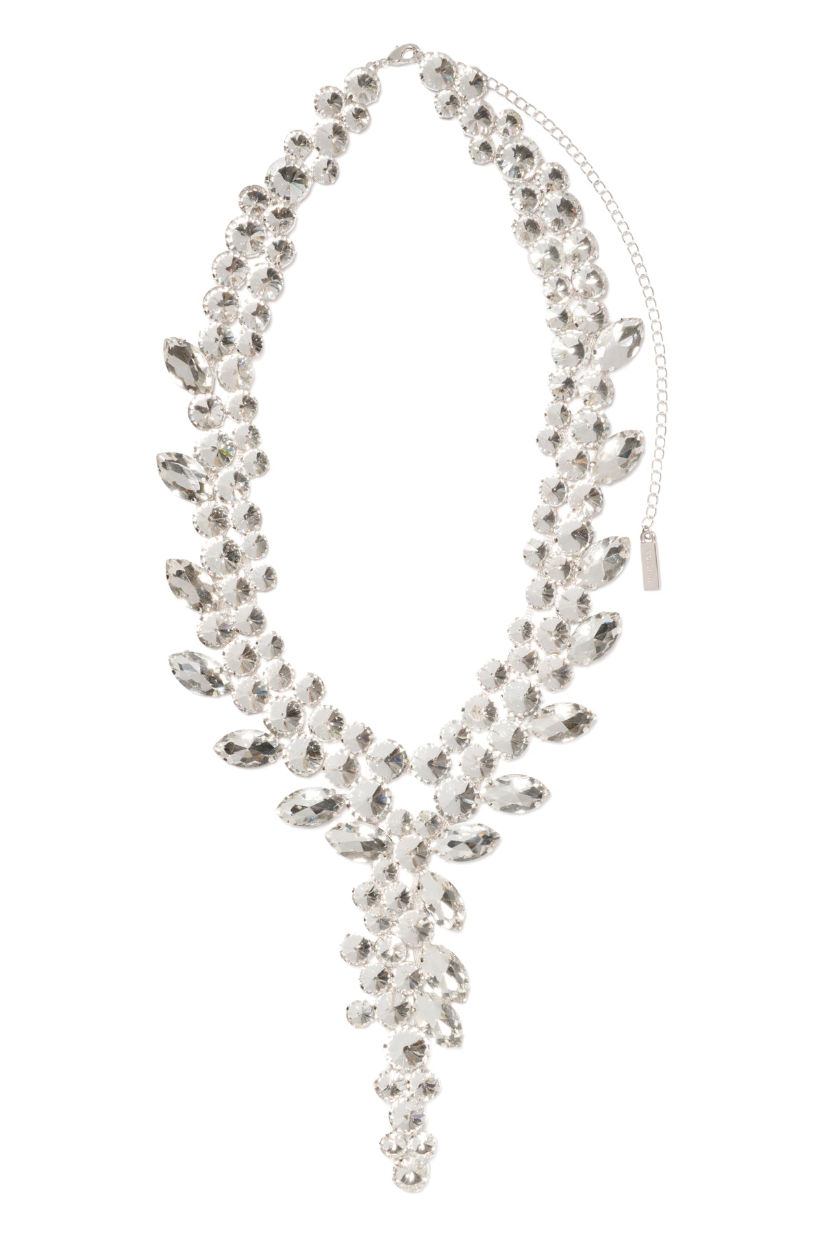 CRYSTAL CLEAR CHANDELIER NECKLACE