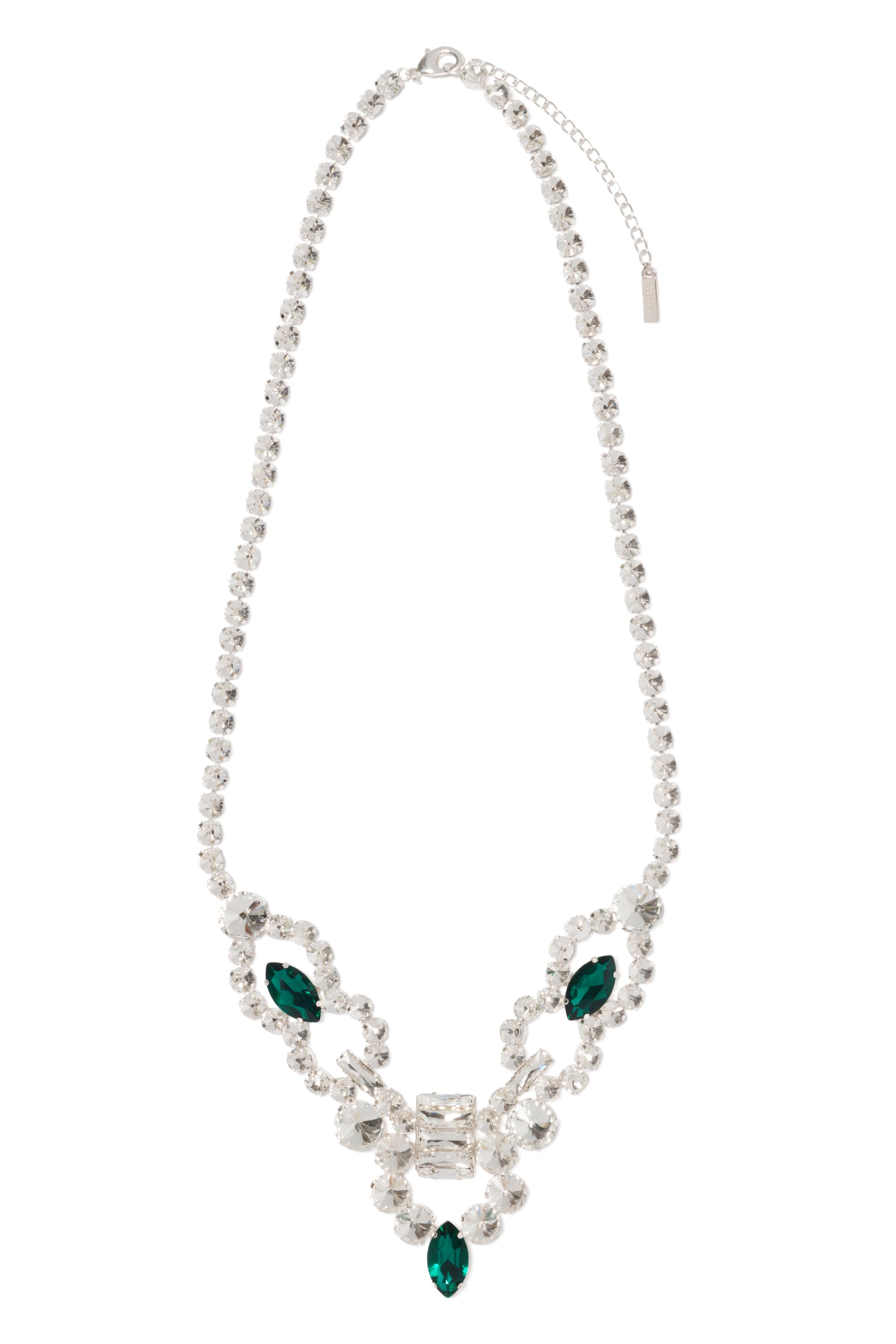 EMERALD CLEAR INDIE NECKLACE