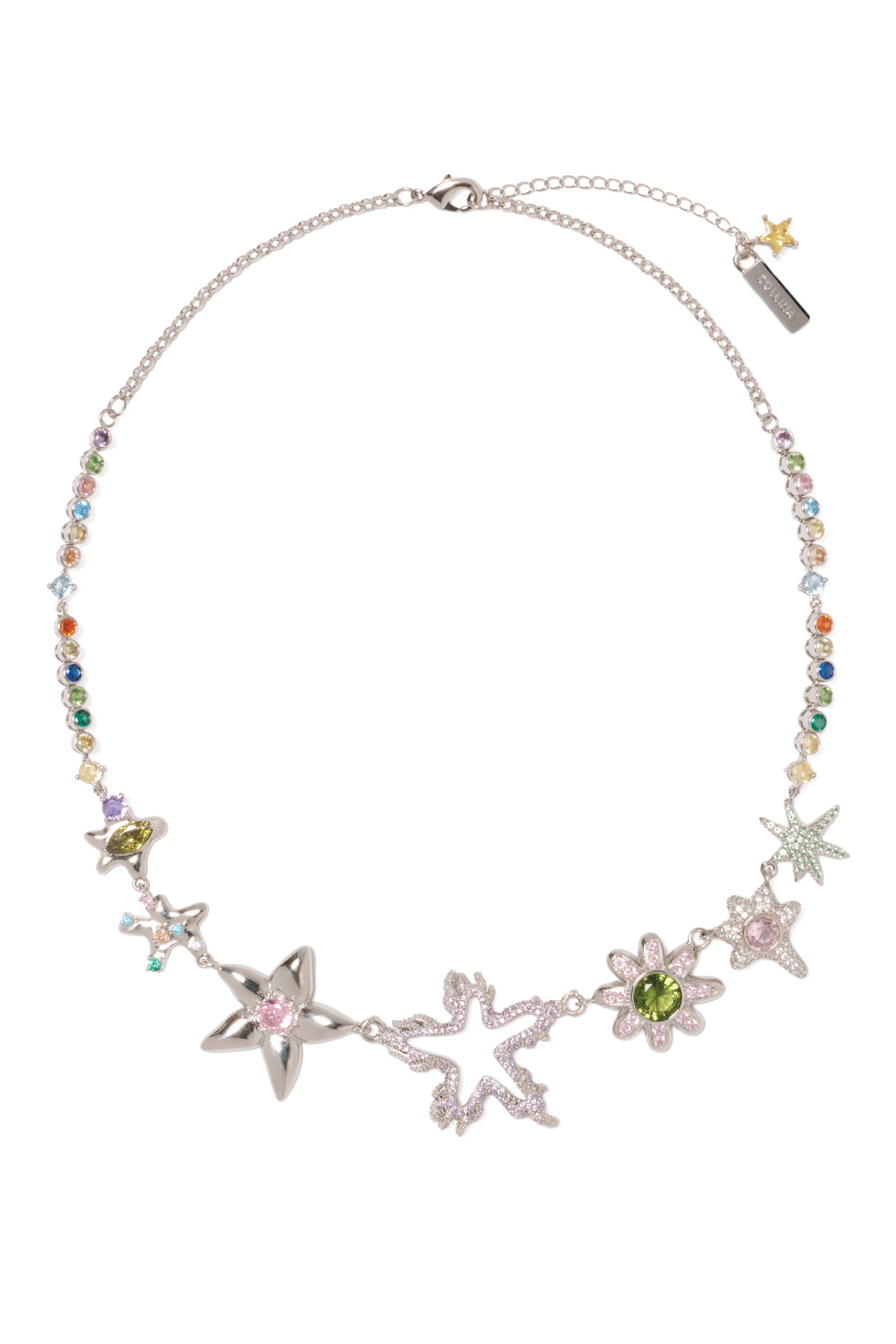 MULTI STAR FLAME CONSTELLATION NECKLACE