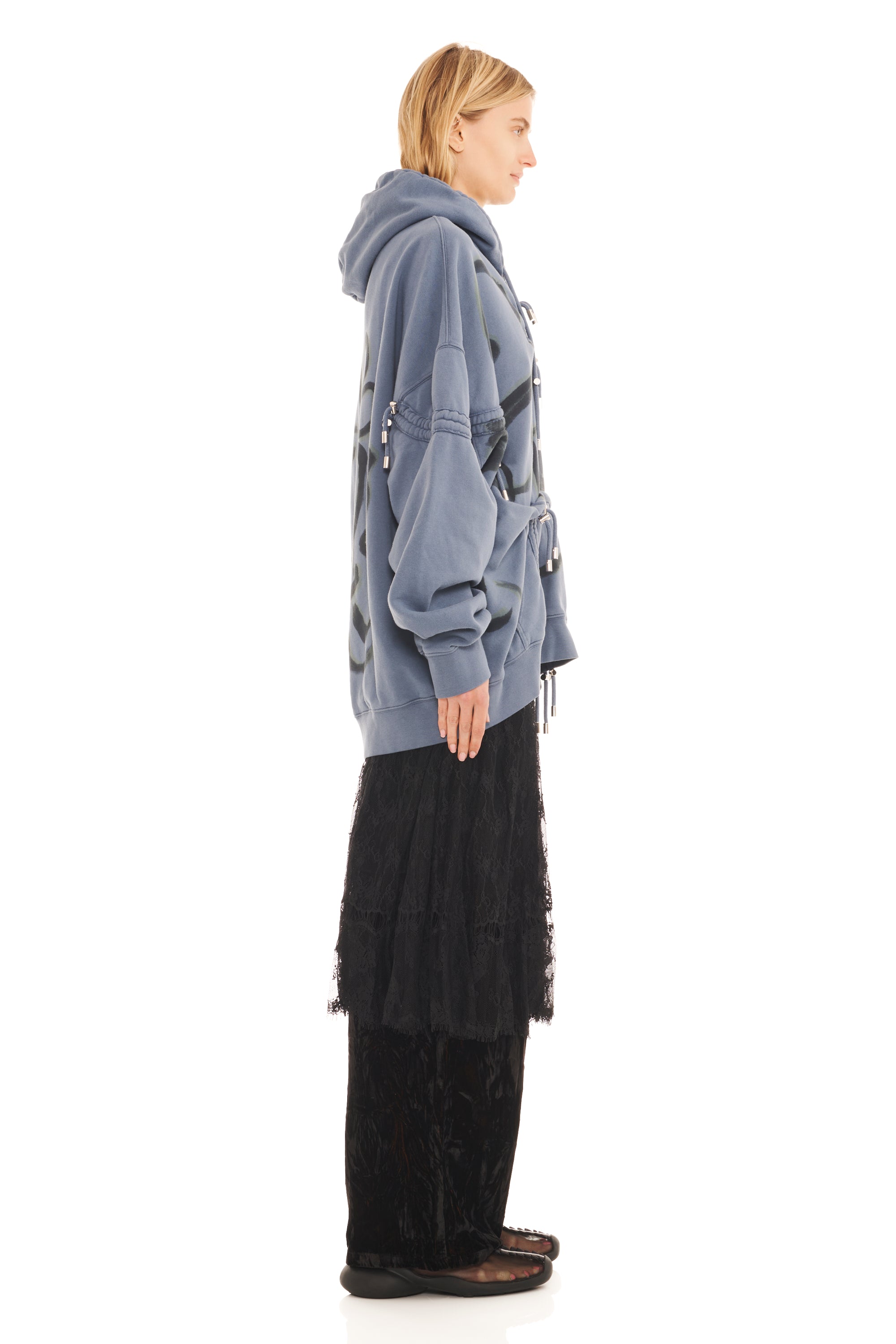 NAVY BUG BURST HOODIE | COLLINA STRADA