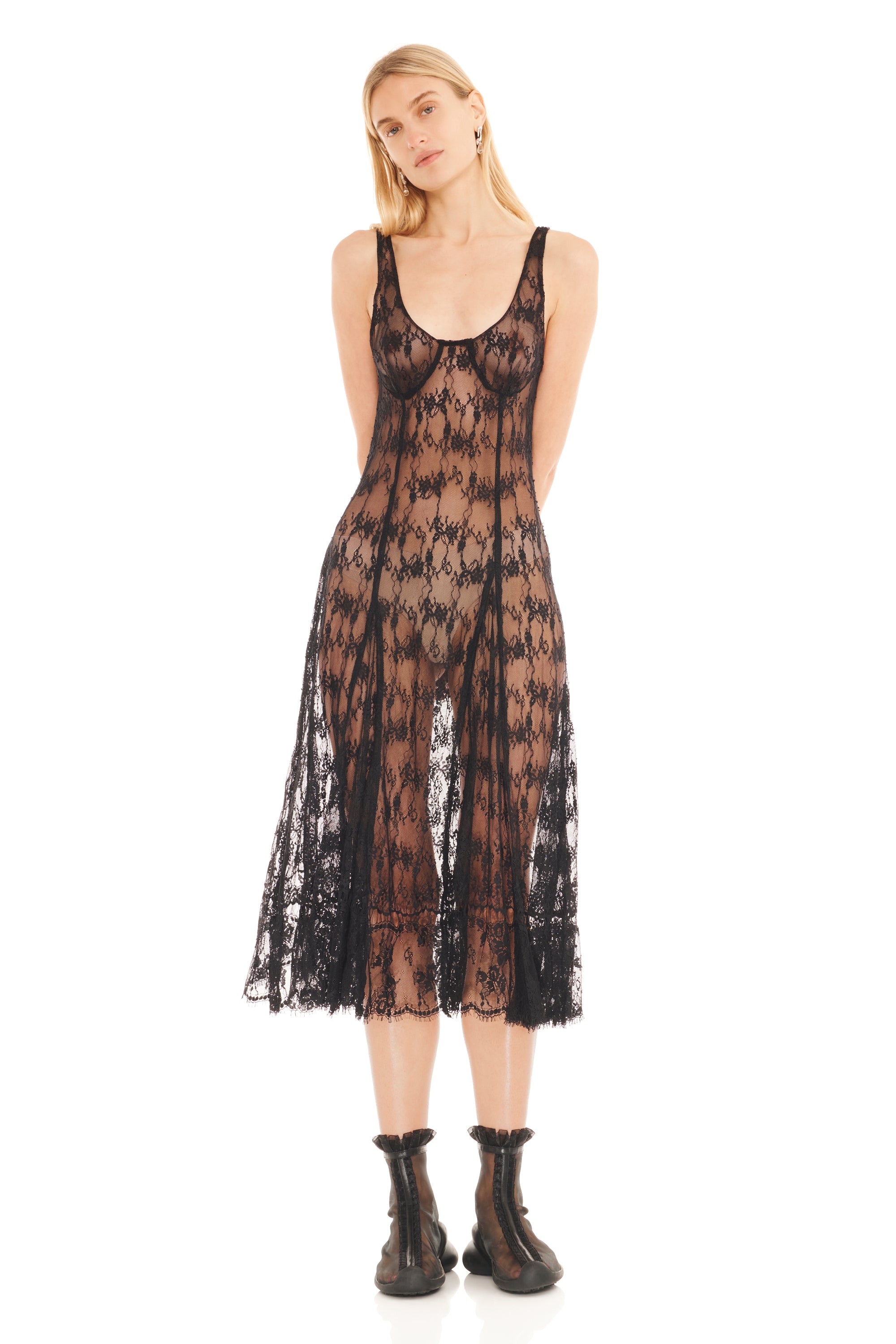 BLACK PAMELA DRESS