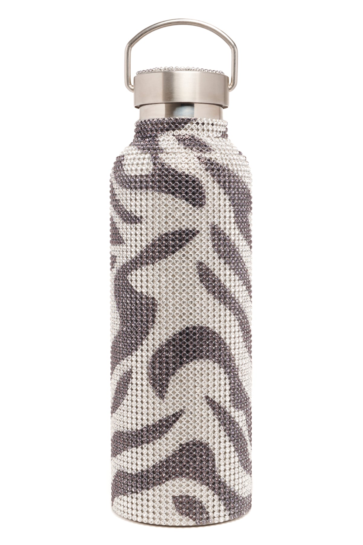 ZEBRA RHINESTONE WATER BOTTLE