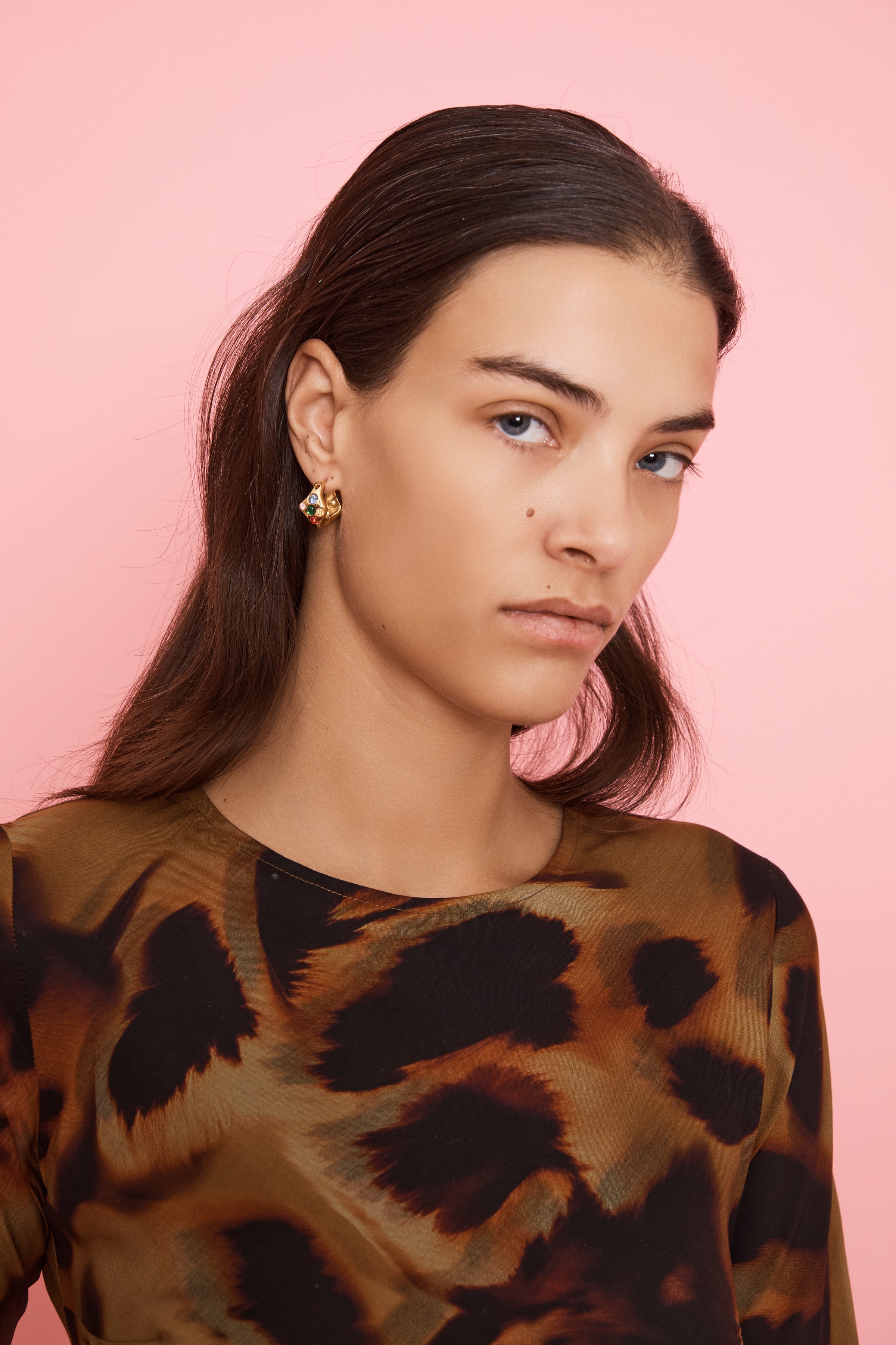 GOLD MULTI BAT EARRINGS