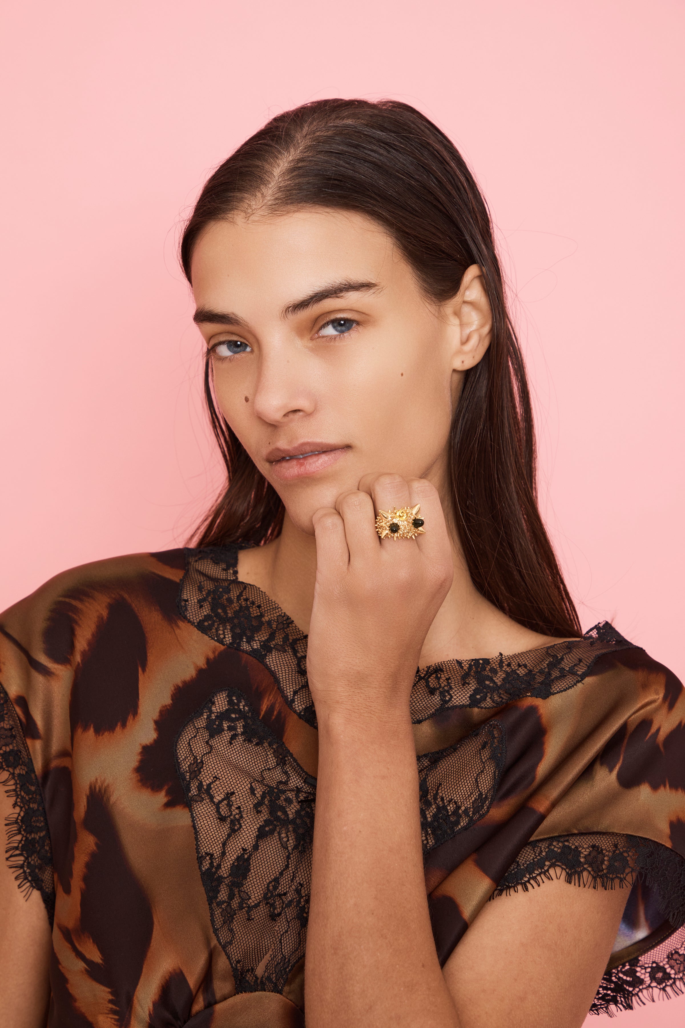 Gold Alien Spike Ring | COLLINA STRADA