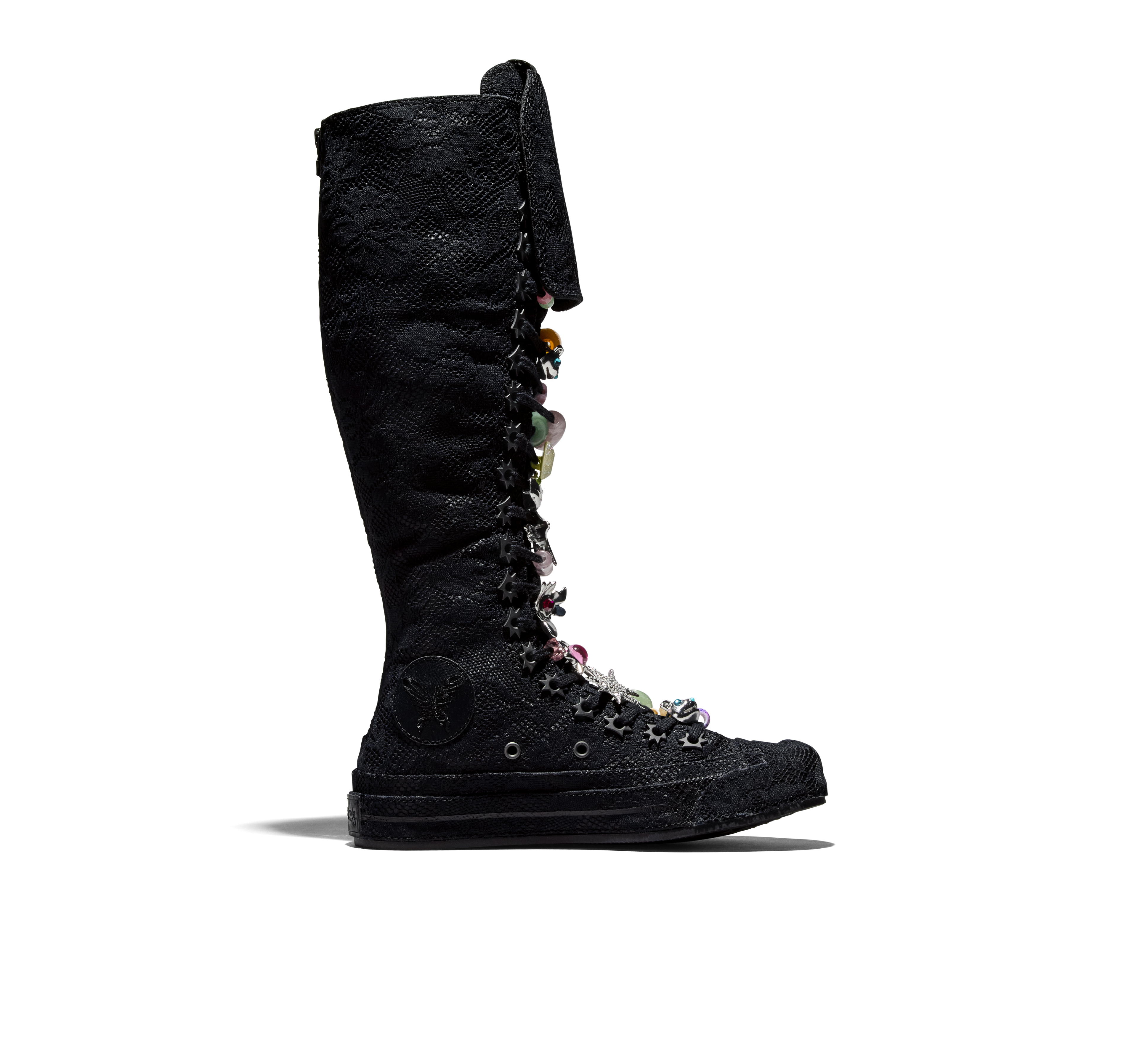 COLLINA STRADA X CONVERSE CHUCK 70 XX-HI IN BLACK