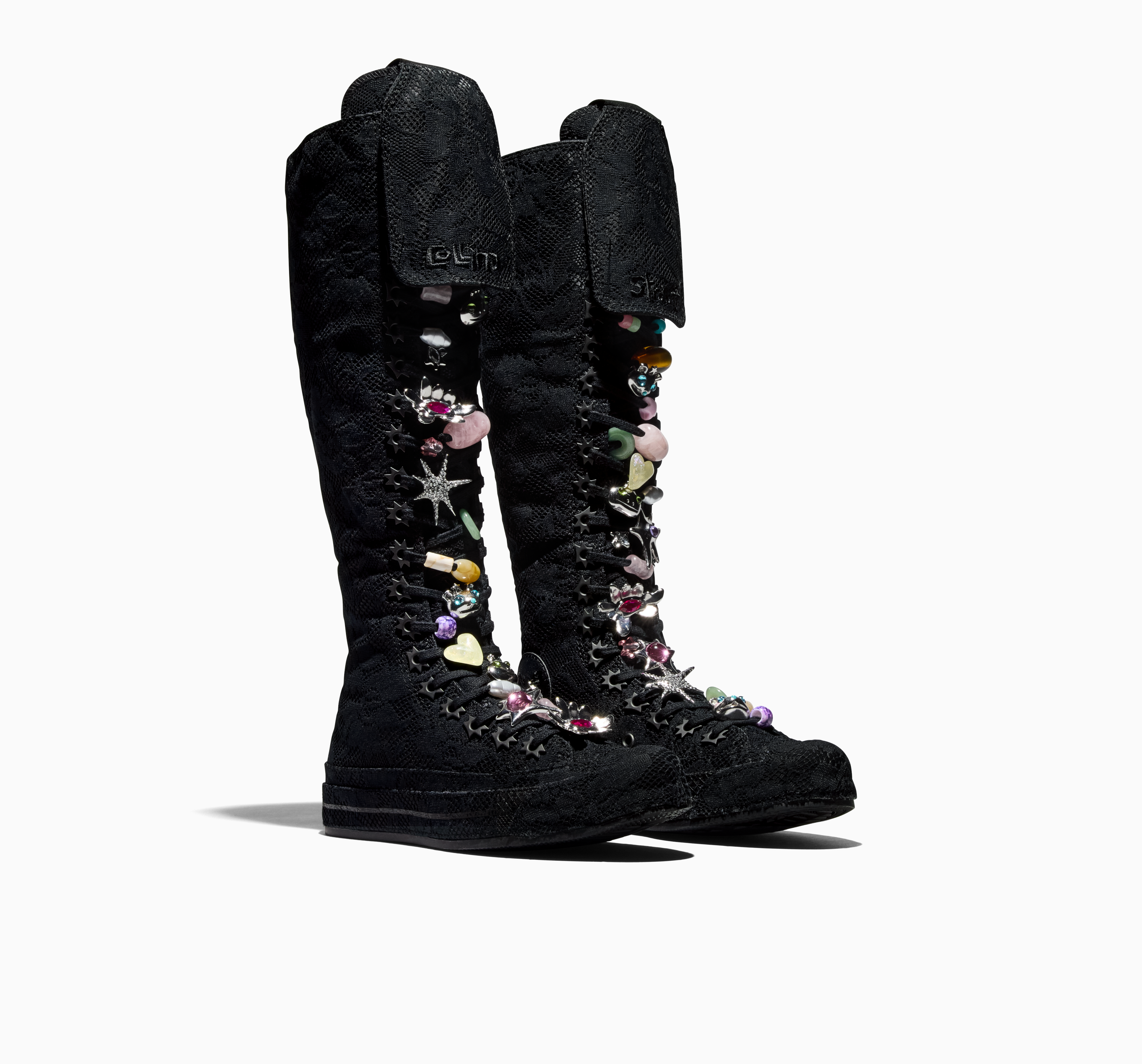 COLLINA STRADA X CONVERSE CHUCK 70 XX-HI IN BLACK