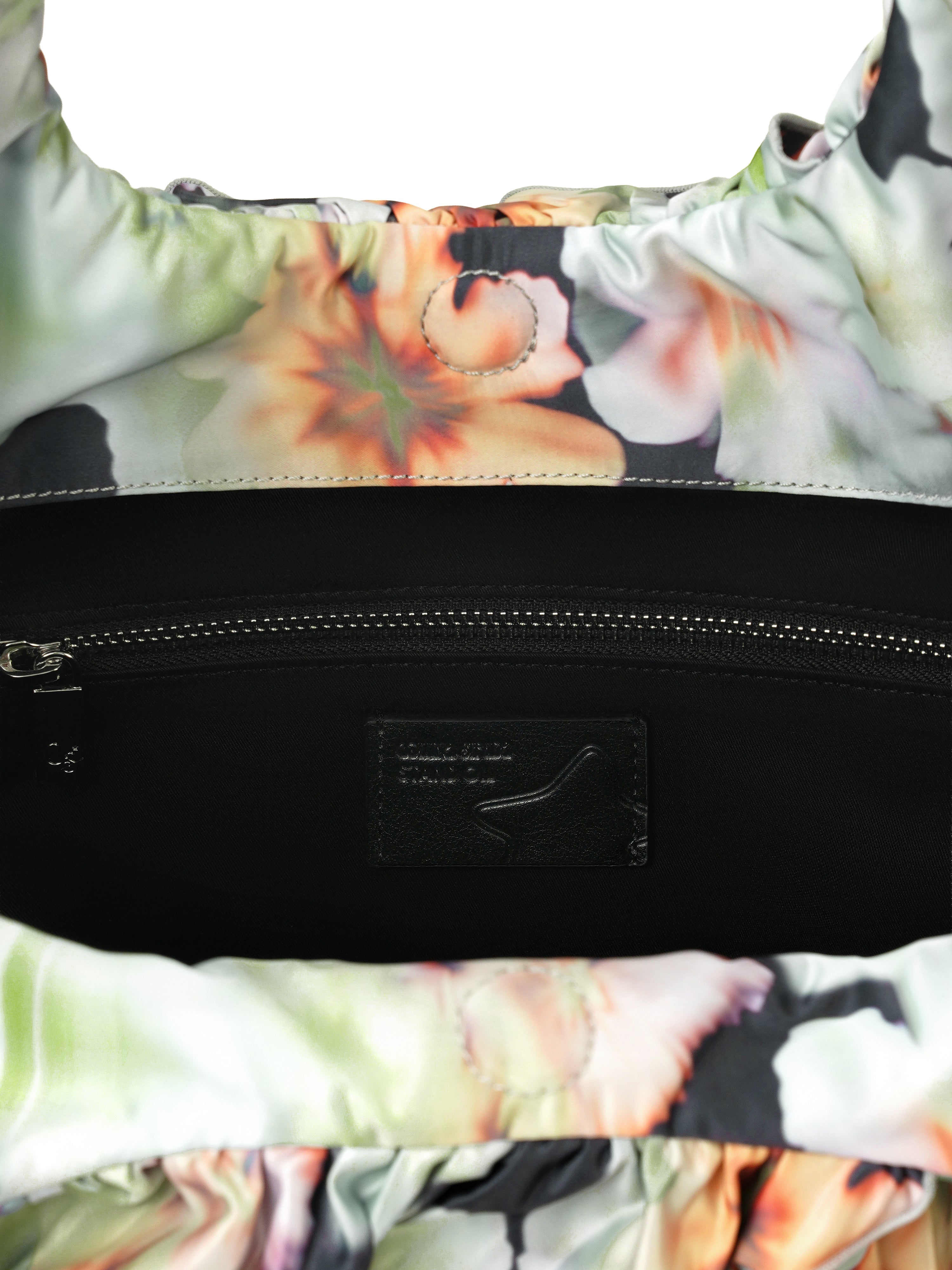 ORANGE BLUR FLORAL CLOUD RINGO BAG