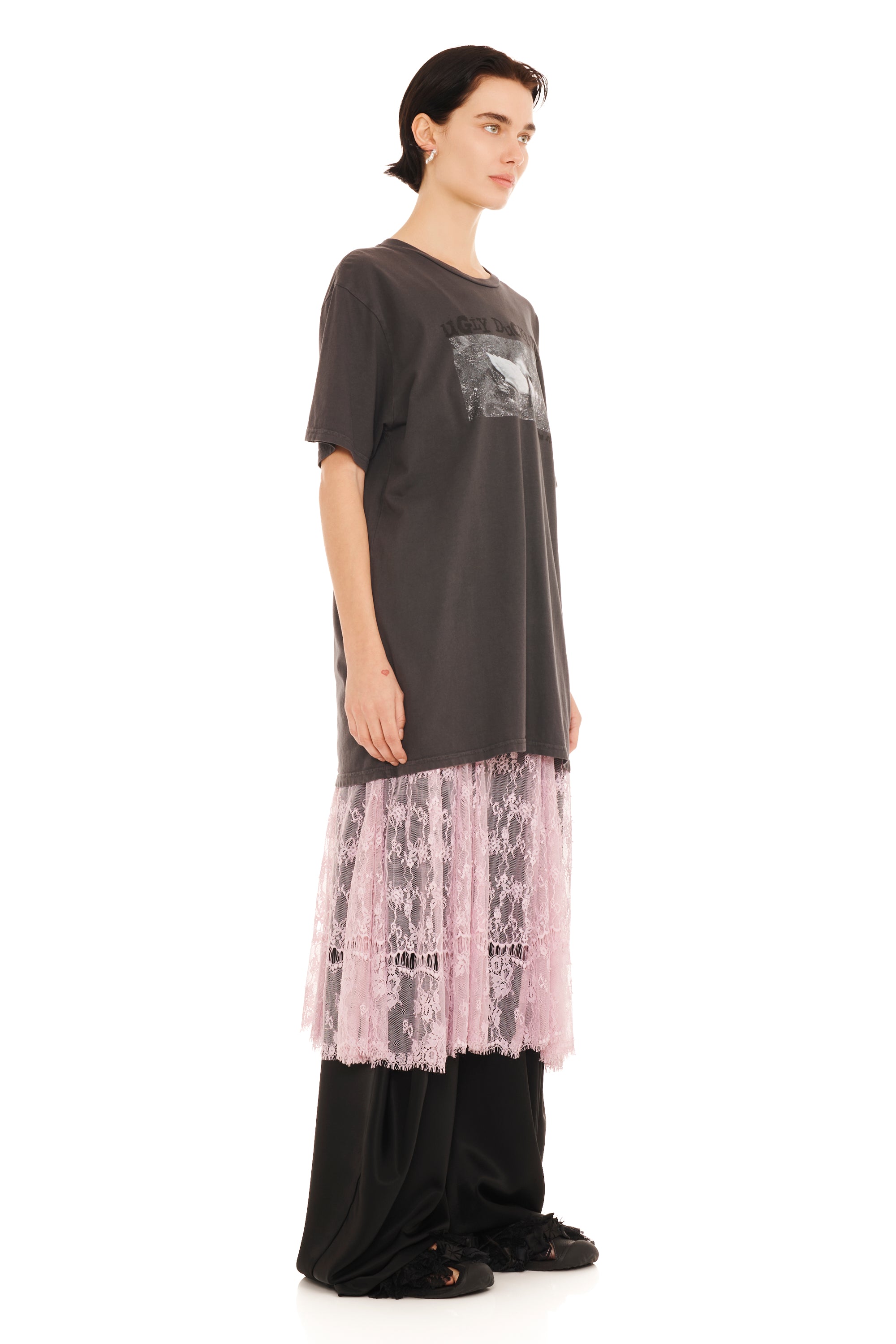 CHARCOAL UGLY DUCKLING GRAPHIC TEE