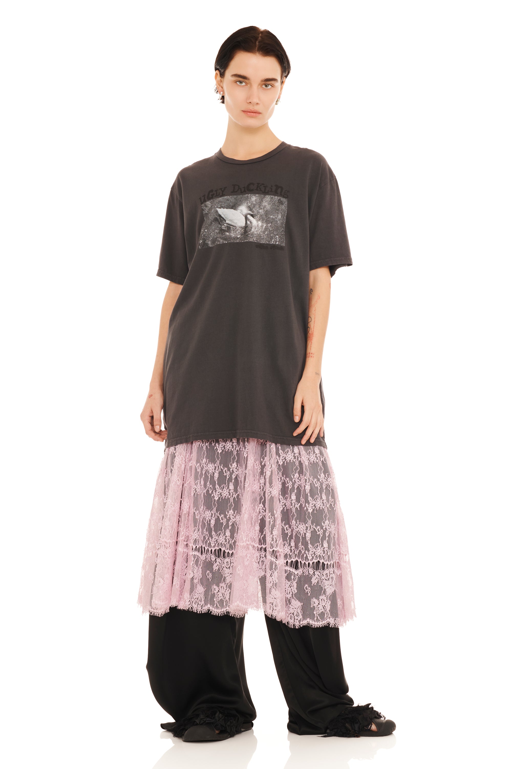CHARCOAL UGLY DUCKLING GRAPHIC TEE