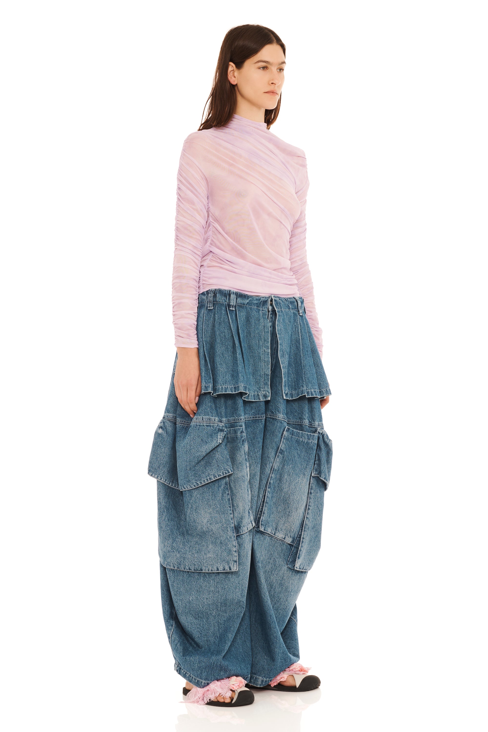 MID BLUE HAZEL CARGO PANT