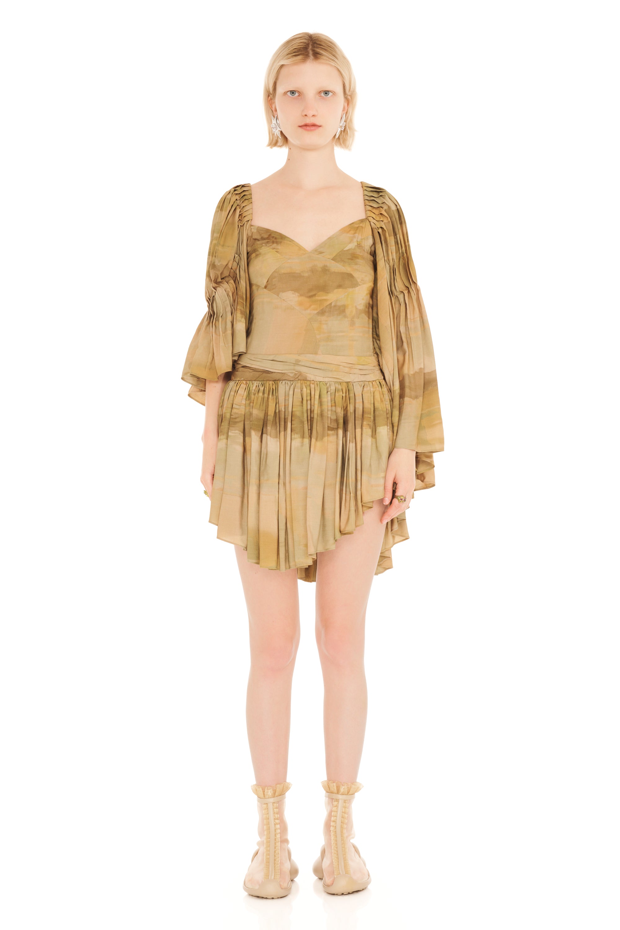 OLIVE GUA SHA HONEYSUCKLE DRESS