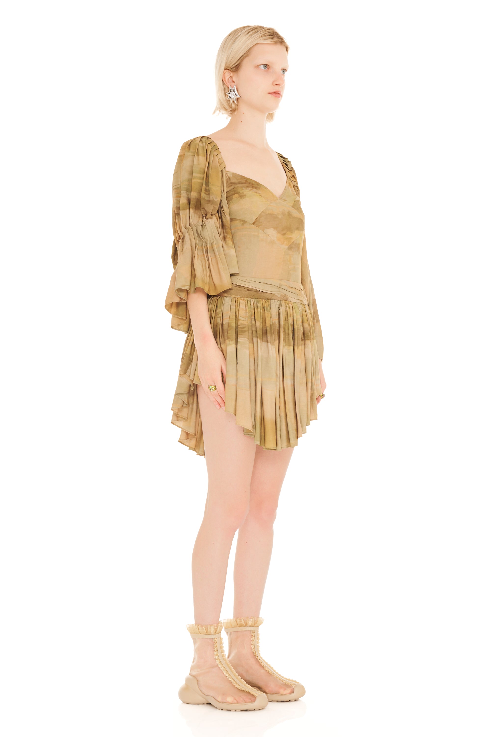 OLIVE GUA SHA HONEYSUCKLE DRESS